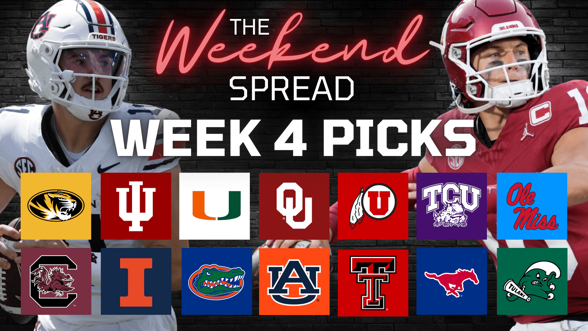 College Football Week 4 Picks: Oklahoma vs. Auburn, Miami vs. Florida & More! episode artwork