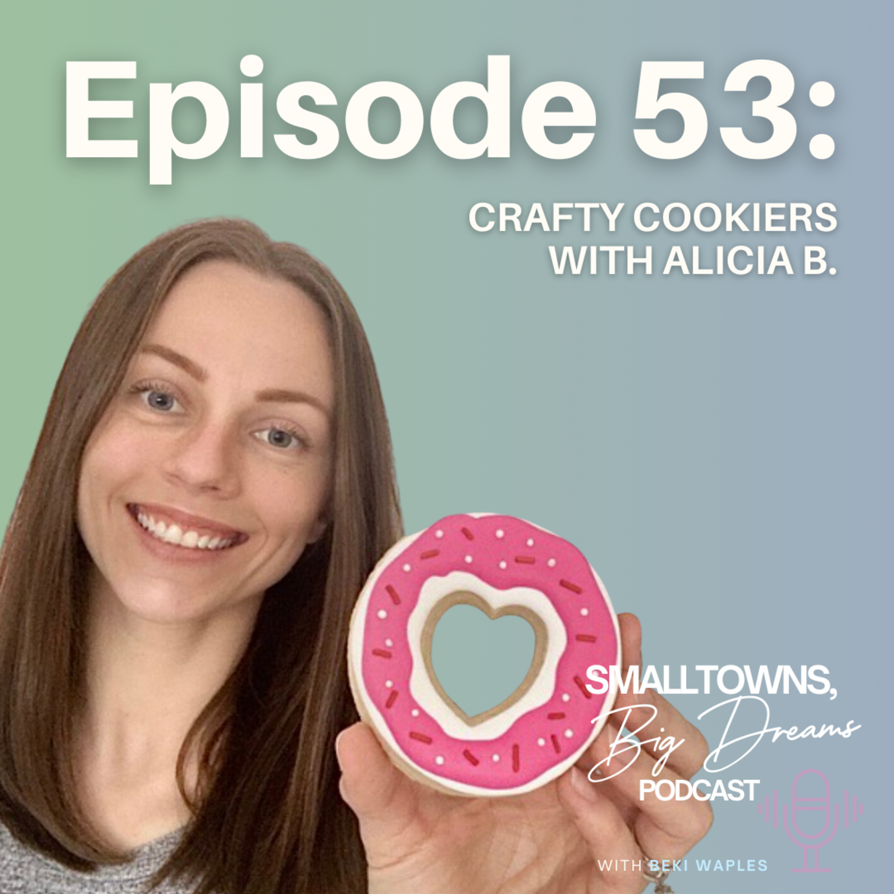 54- “Everyone with a small business is figuring everything out on a daily basis” Crafty Cookiers with Alicia B. episode artwork