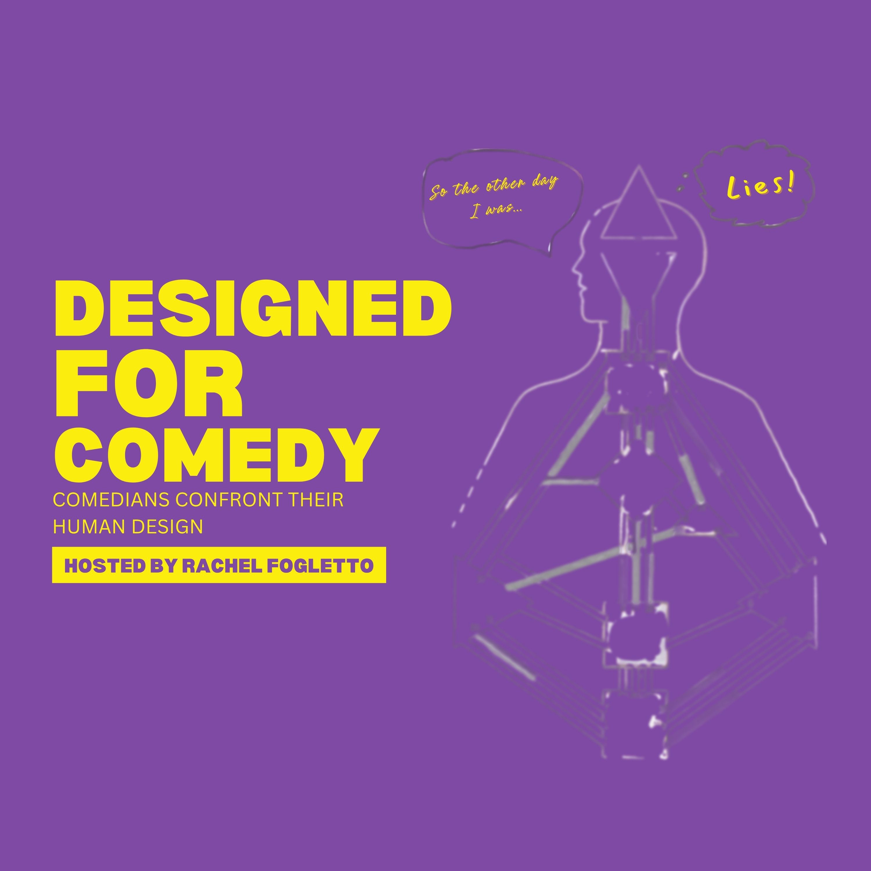 Designed For Comedy podcast artwork