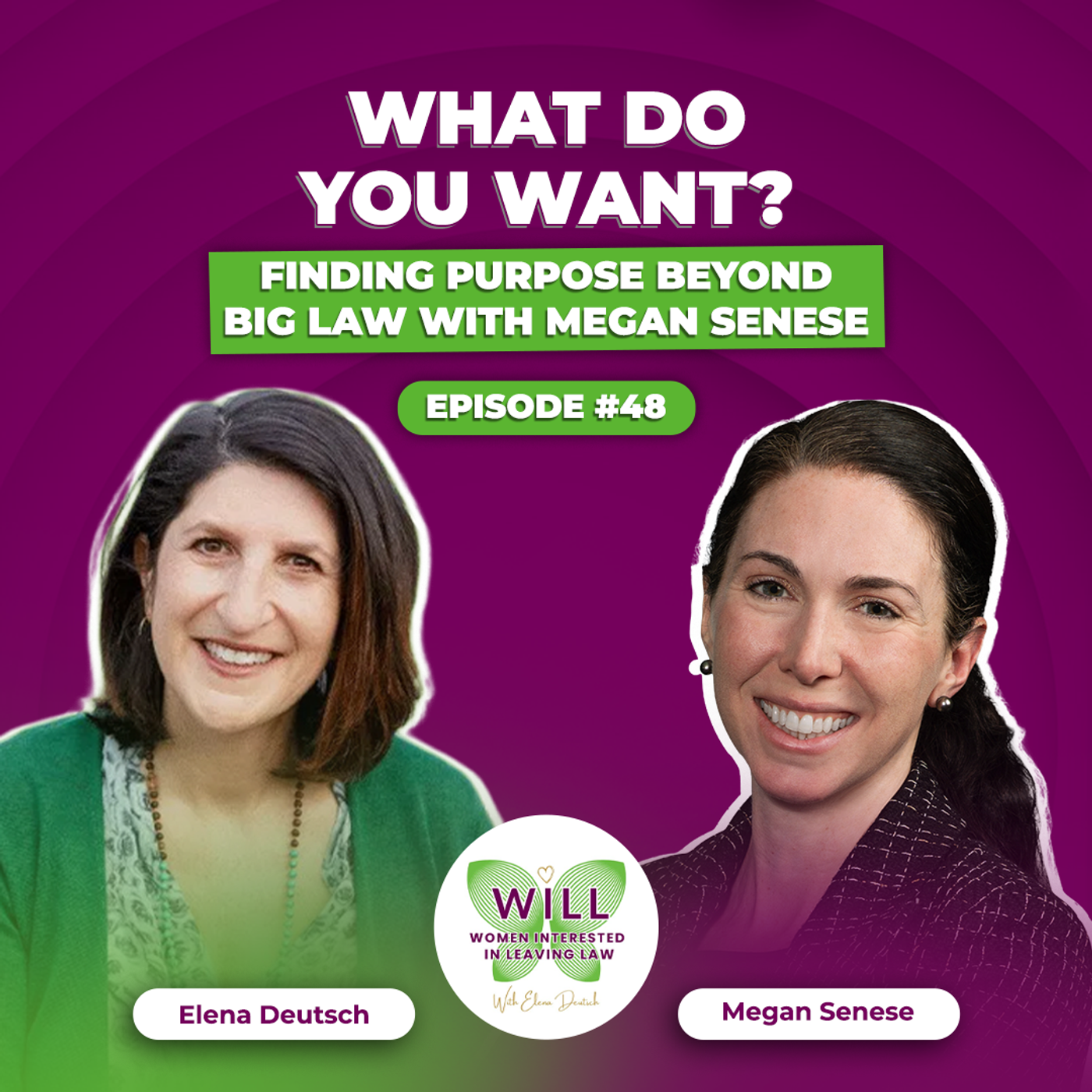 What Do You Want? Finding Purpose Beyond Big Law with Megan Senese episode artwork