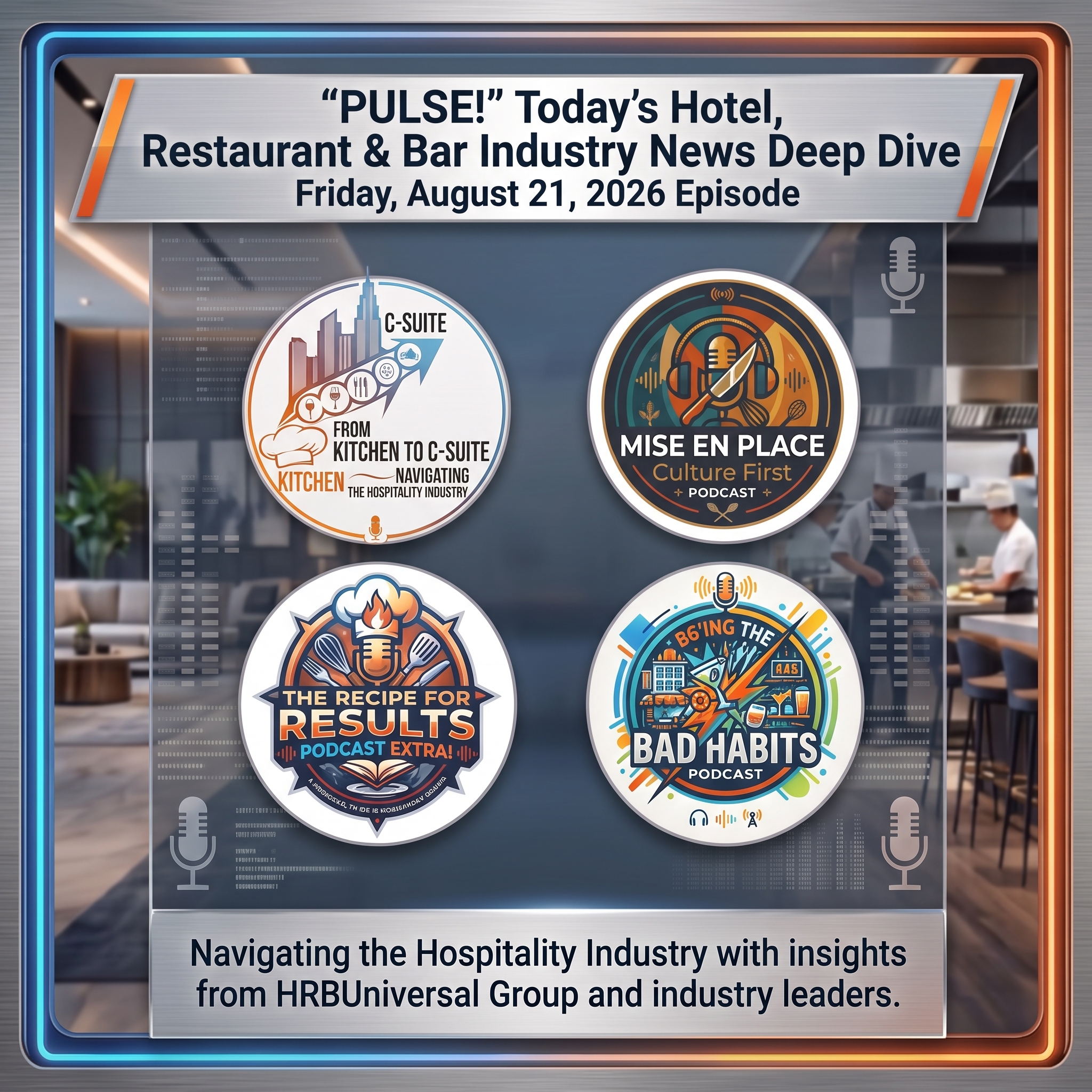 PULSE! Today’s Hotel, Restaurant & Bar Industry News Deep Dive | 08/21/2026 Episode episode artwork