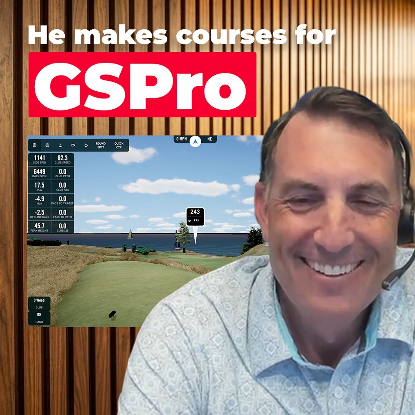 How Mashie builds simulated courses for GSPro episode artwork