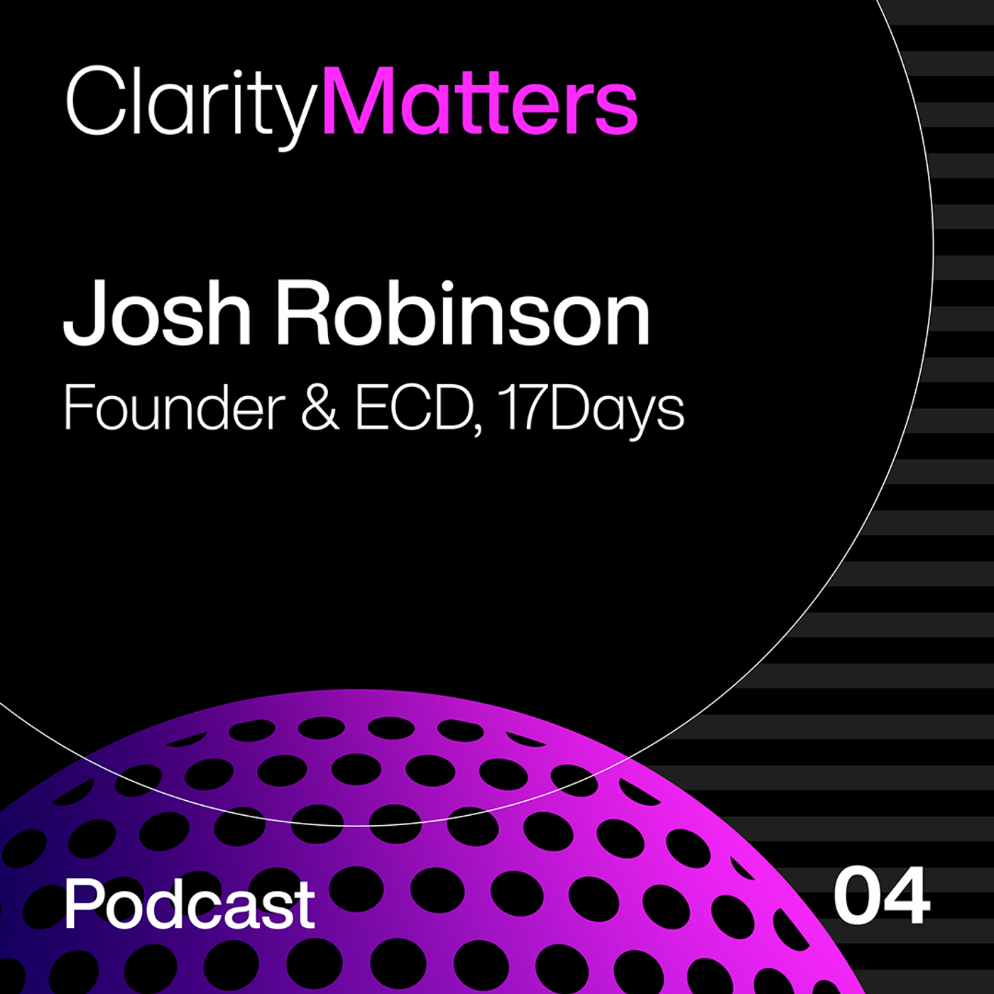 Human creativity in the era of AI with Josh Robinson episode artwork