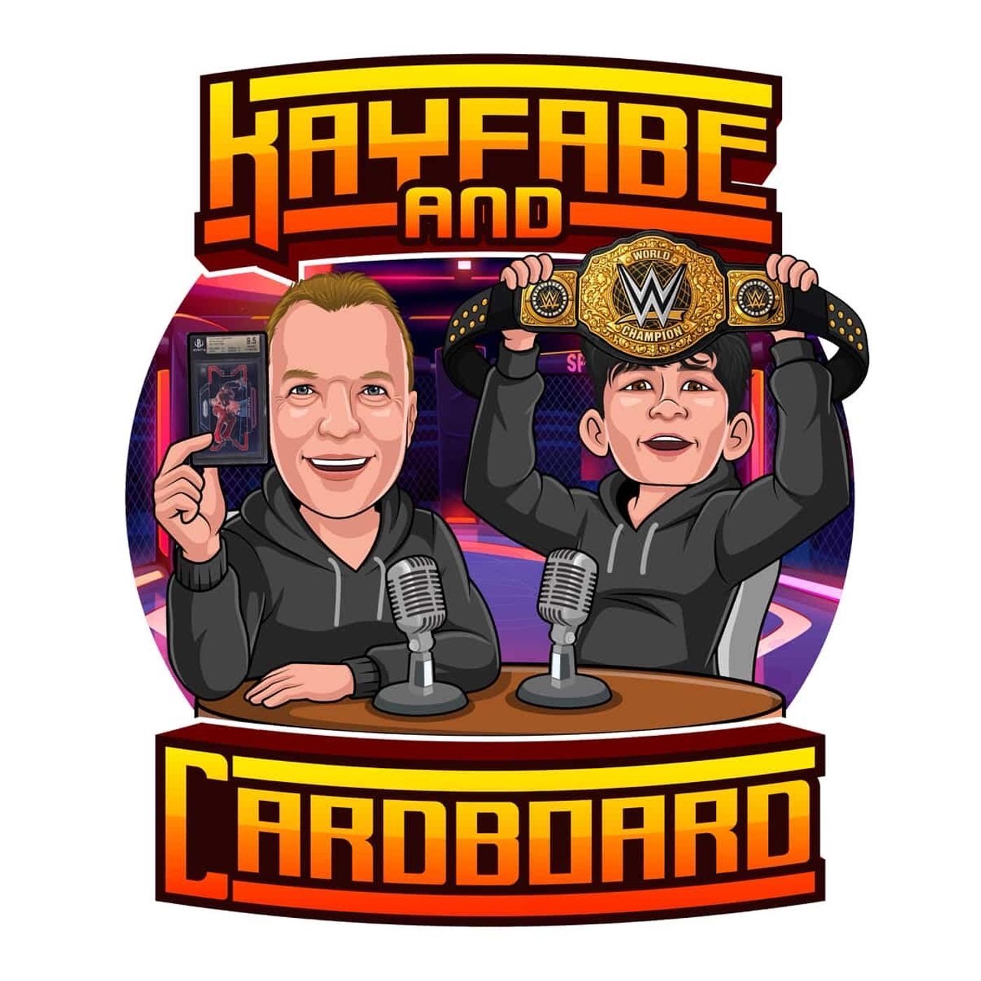 Kayfabe and Cardboard podcast artwork