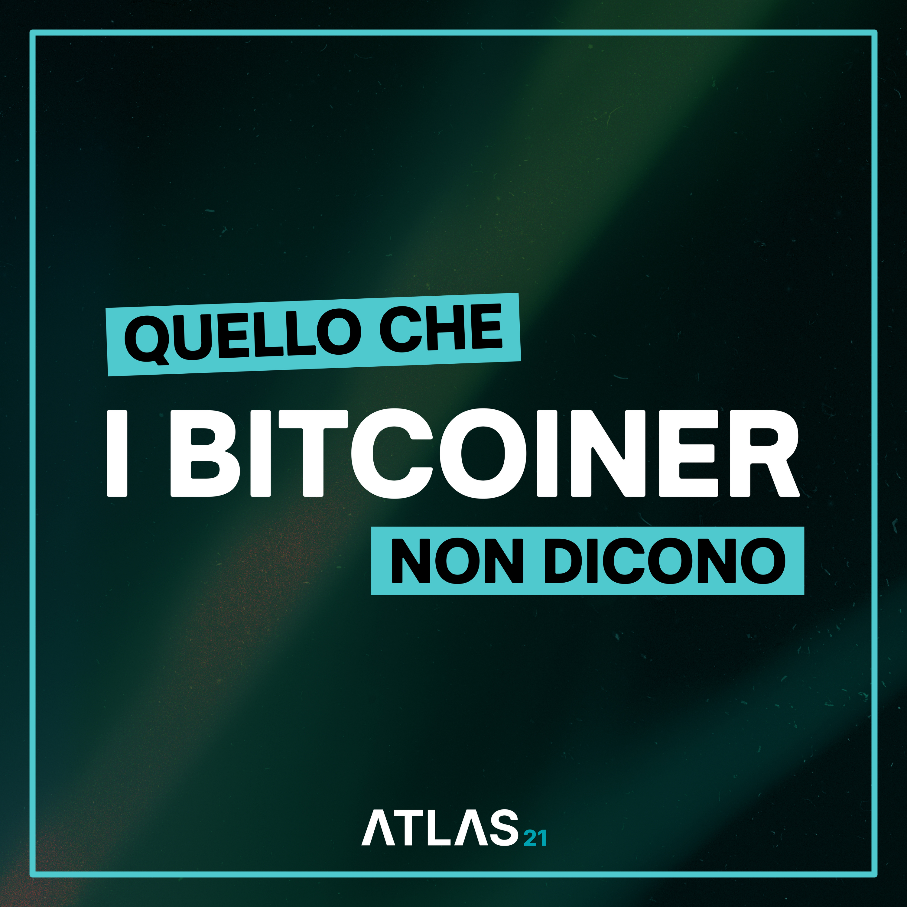 Quello che i Bitcoiner non dicono
