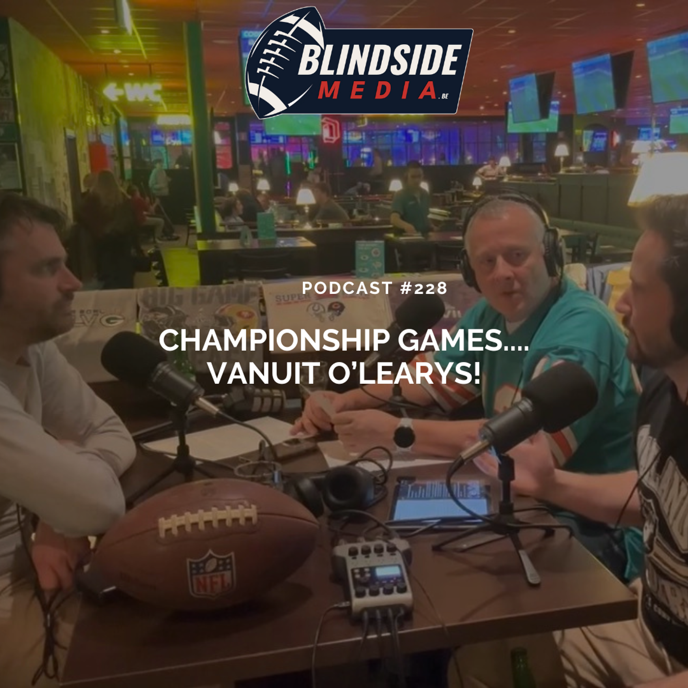 #228 Live @ O'Leary's Gent: Championship recap en Super Bowl Preview episode artwork