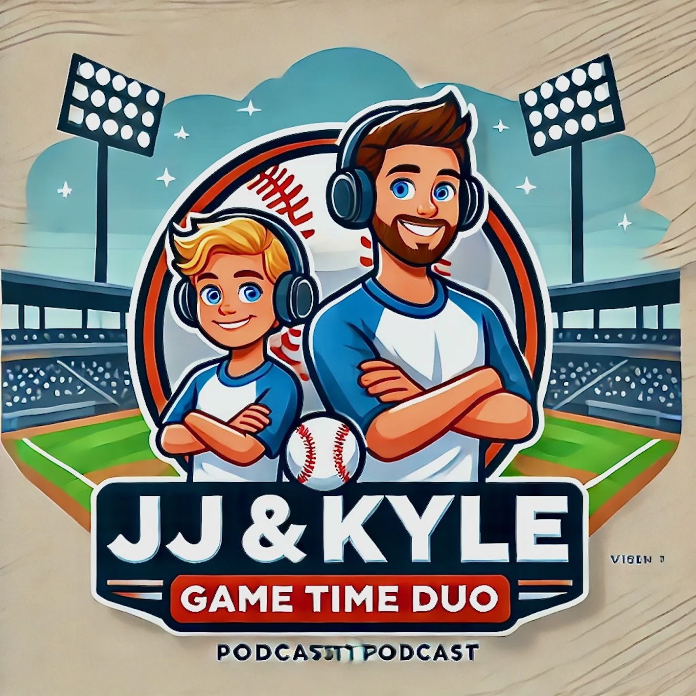 Dad and JJ Gametime Duo podcast artwork