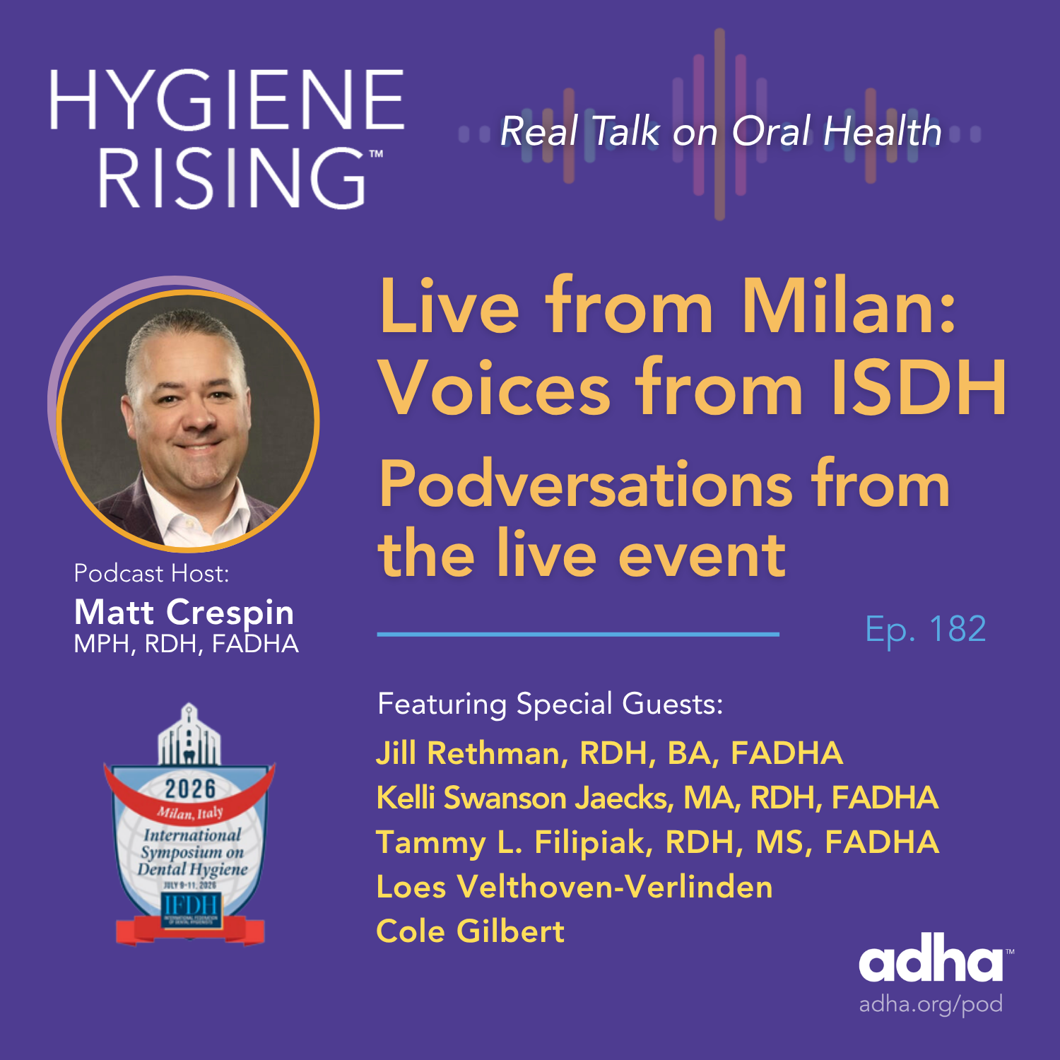 Live from Milan: Voices from ISDH Podversations from the live event (Ep 182) episode artwork