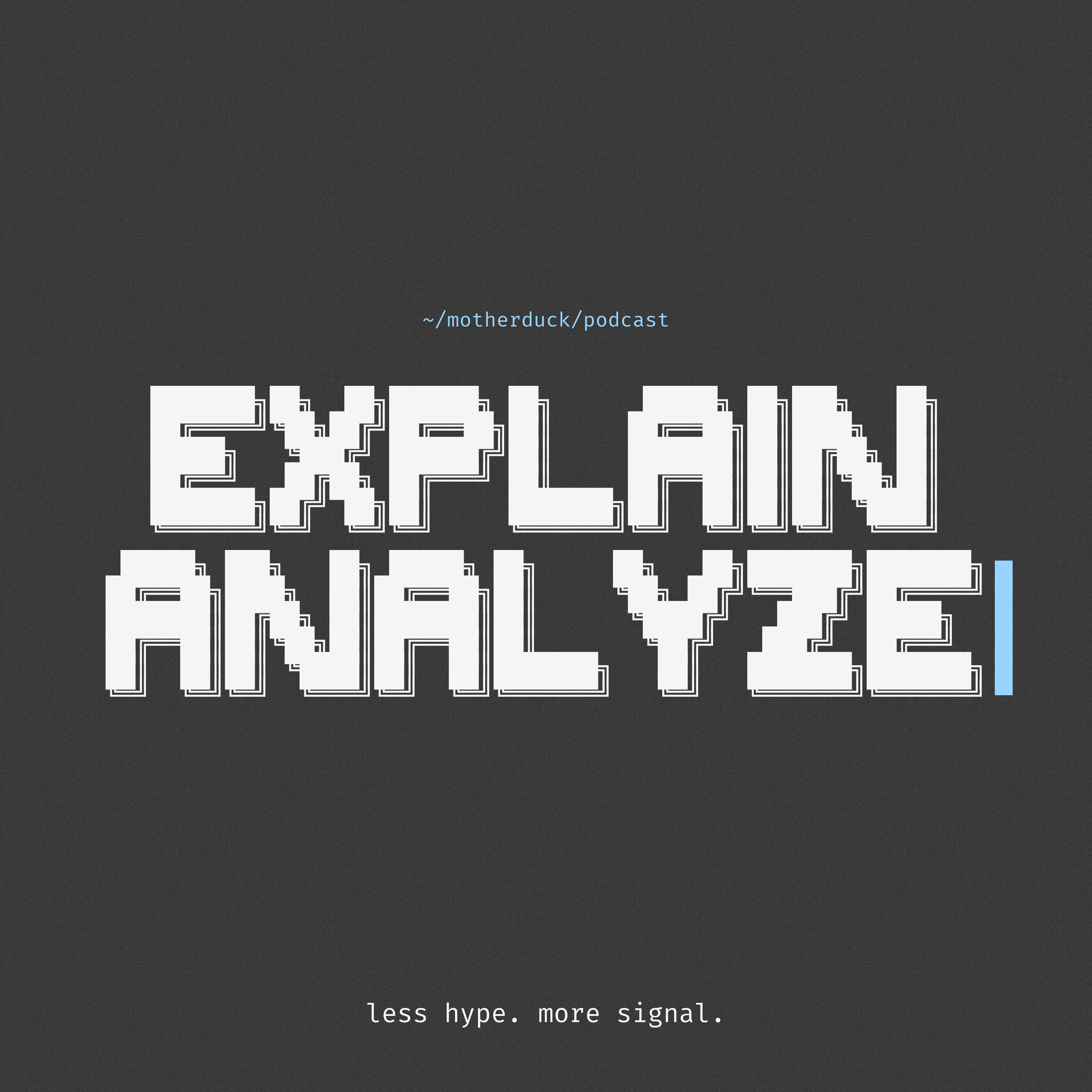 EXPLAIN ANALYZE podcast artwork