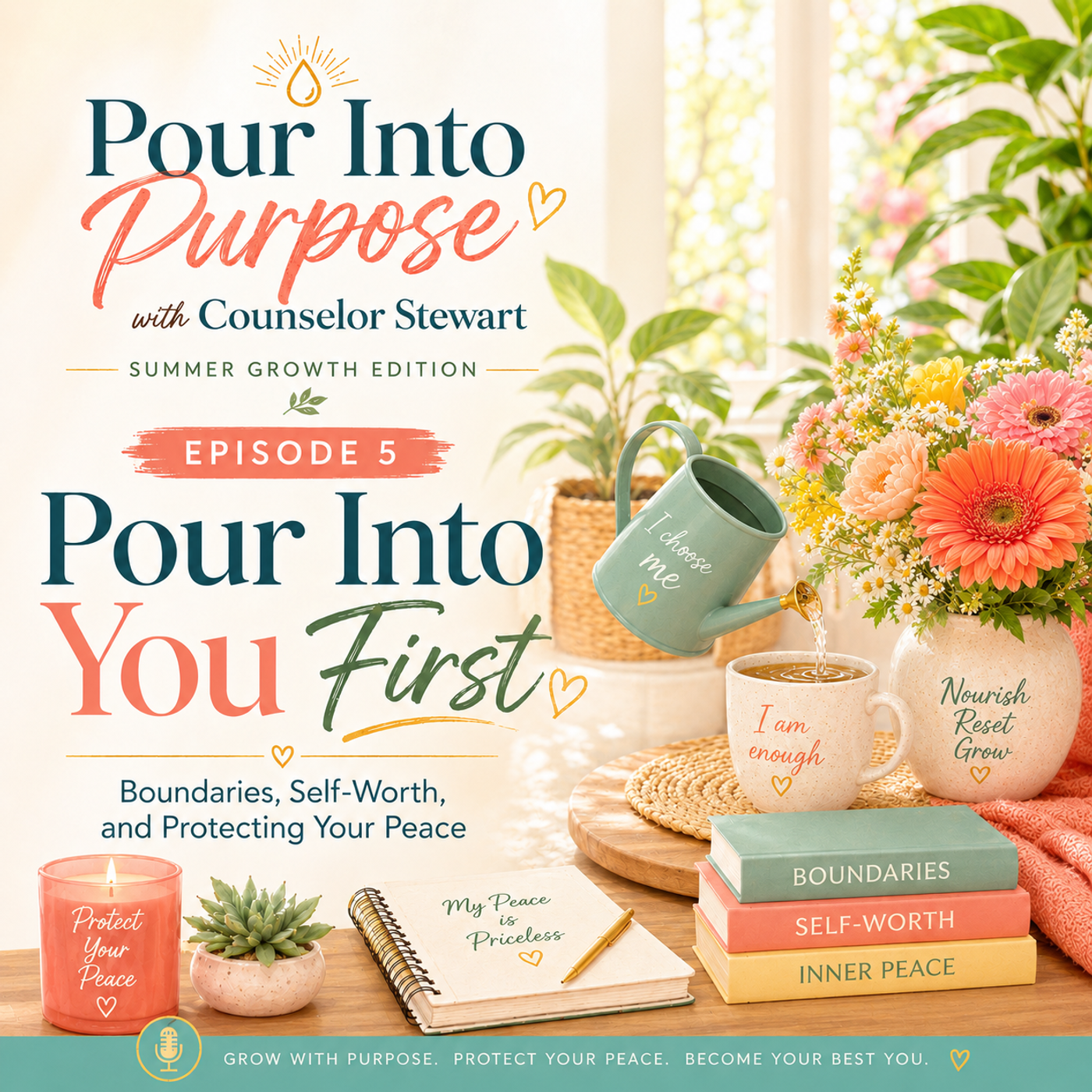 Pour Into You First: Boundaries, Self-Worth, and Protecting Your Peace episode artwork