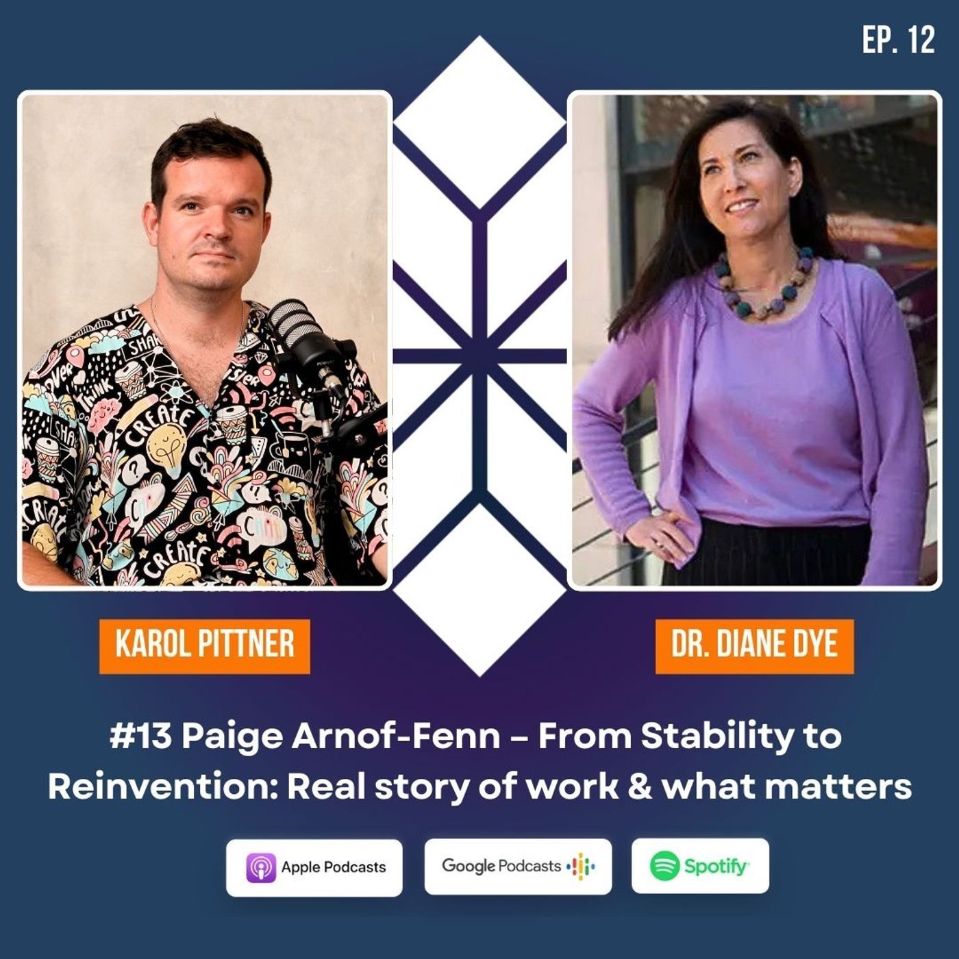 #13 Paige Arnof-Fenn – From Stability to 
Reinvention: Real story of work & what matters episode artwork