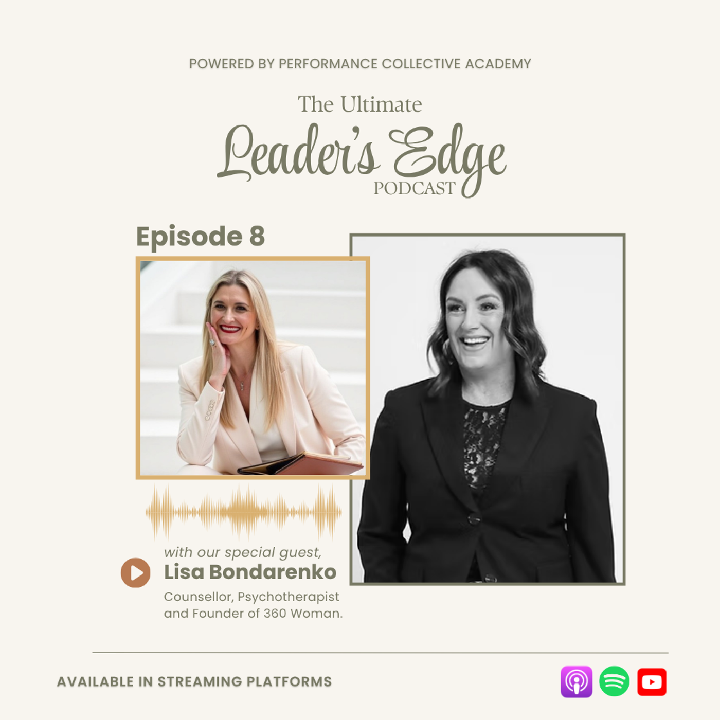 Episode 8 - Human Leadership Before More Policies | Lisa Bondarenko of 360 Women episode artwork