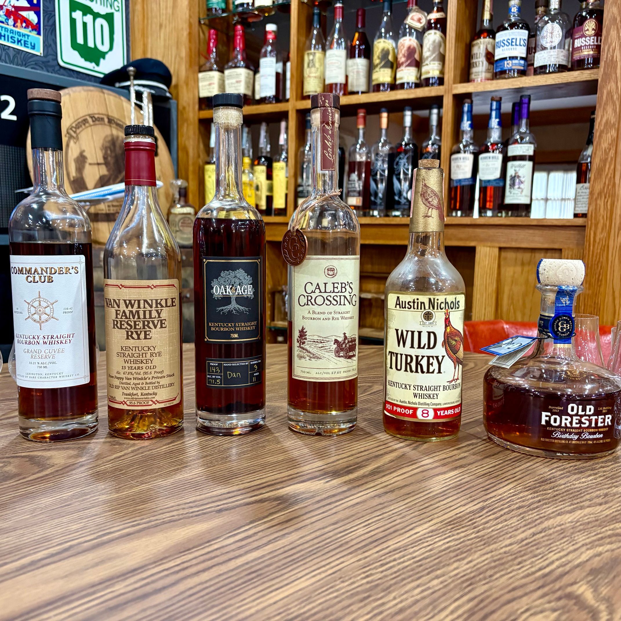 Van Winkle Rye, Oak & Age, Commander's Club, Birthday Bourbon, & Caleb's Crossing; Ep. 74
