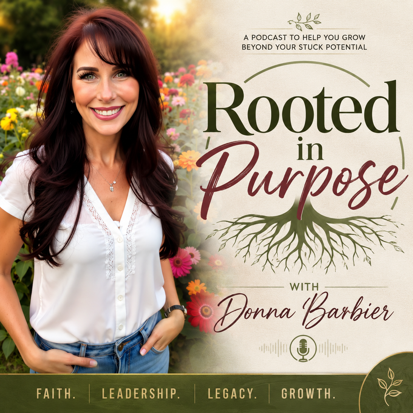 Rooted In Purpose with Donna Barbier podcast artwork