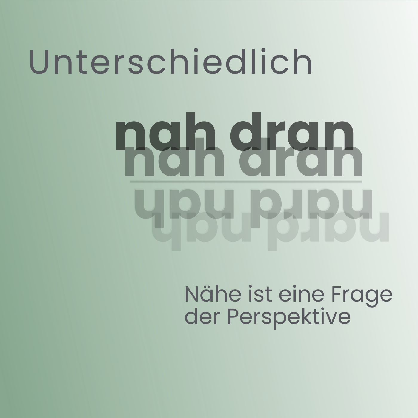 Unterschiedlich nah dran
