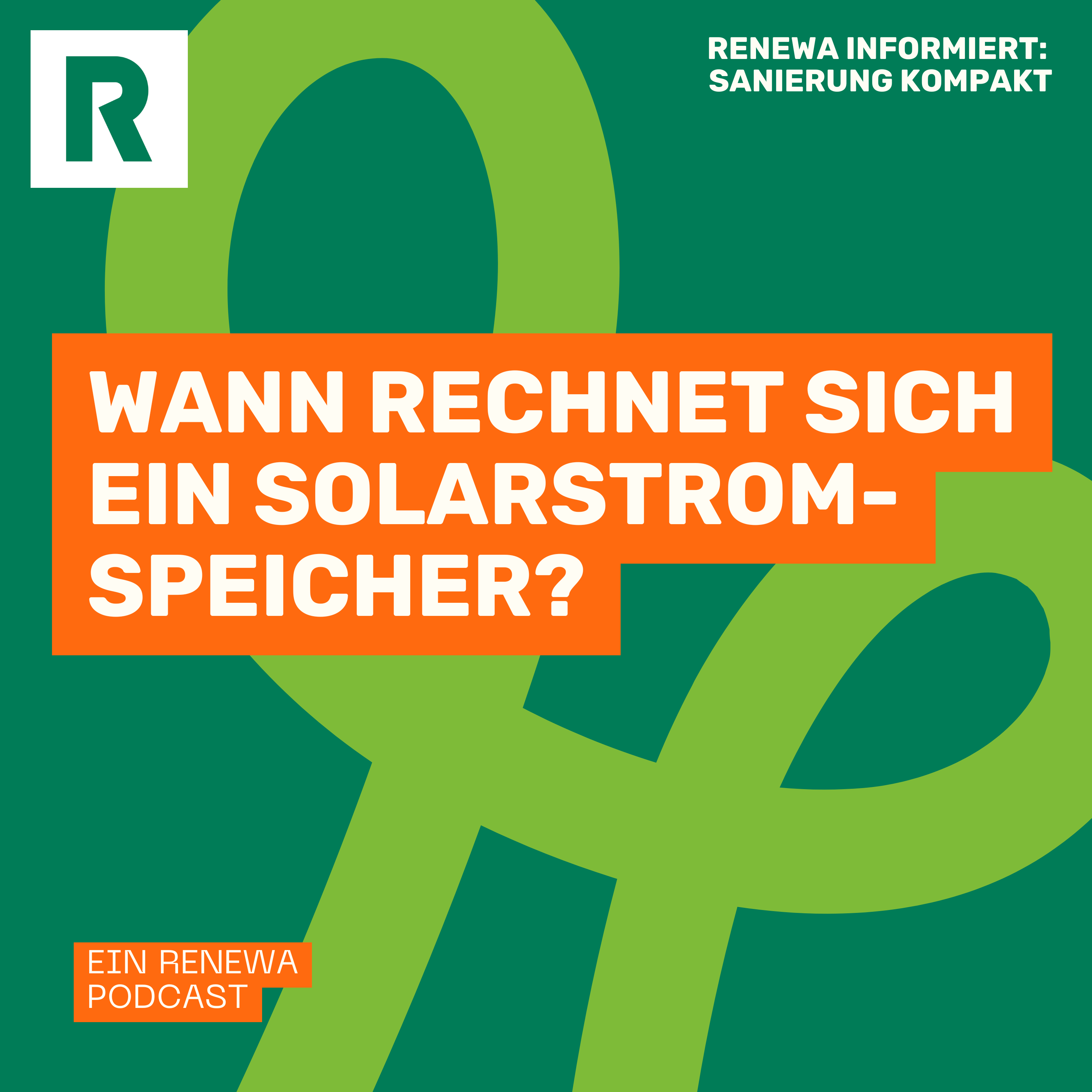 Solarstromspeicher: Faustregeln zum Dimensionierung & Rendite episode artwork