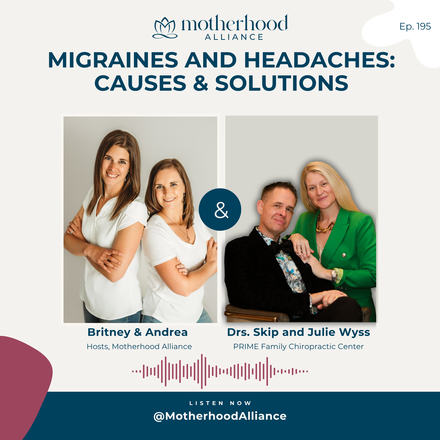 Migraines and Headaches: Causes & Solutions w/ Dr. Julie & Dr. Skip Wyss | Prime Family Chiropractic episode artwork