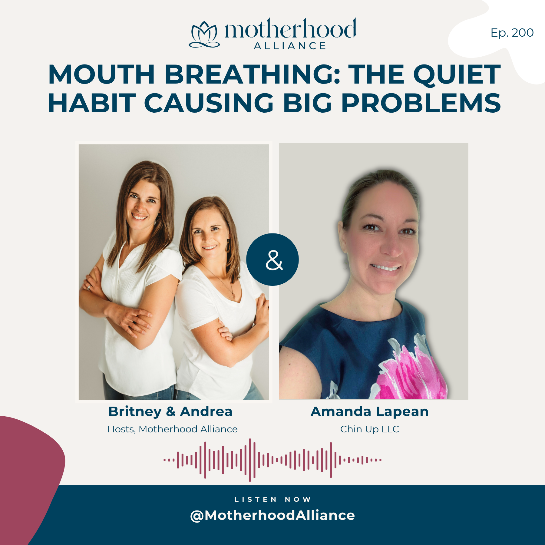 Mouth Breathing: The Quiet Habit Causing Big Problems w/ Amanda LaPean | Chin Up Myo Therapy episode artwork