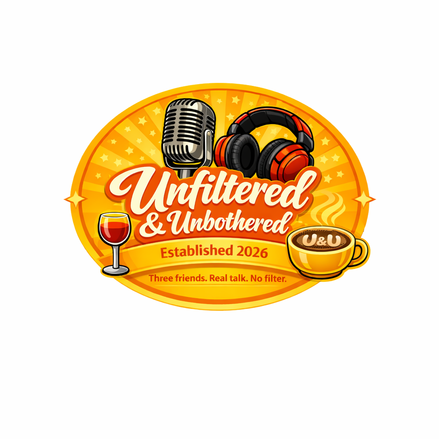 Unfiltered & Unbothered podcast artwork