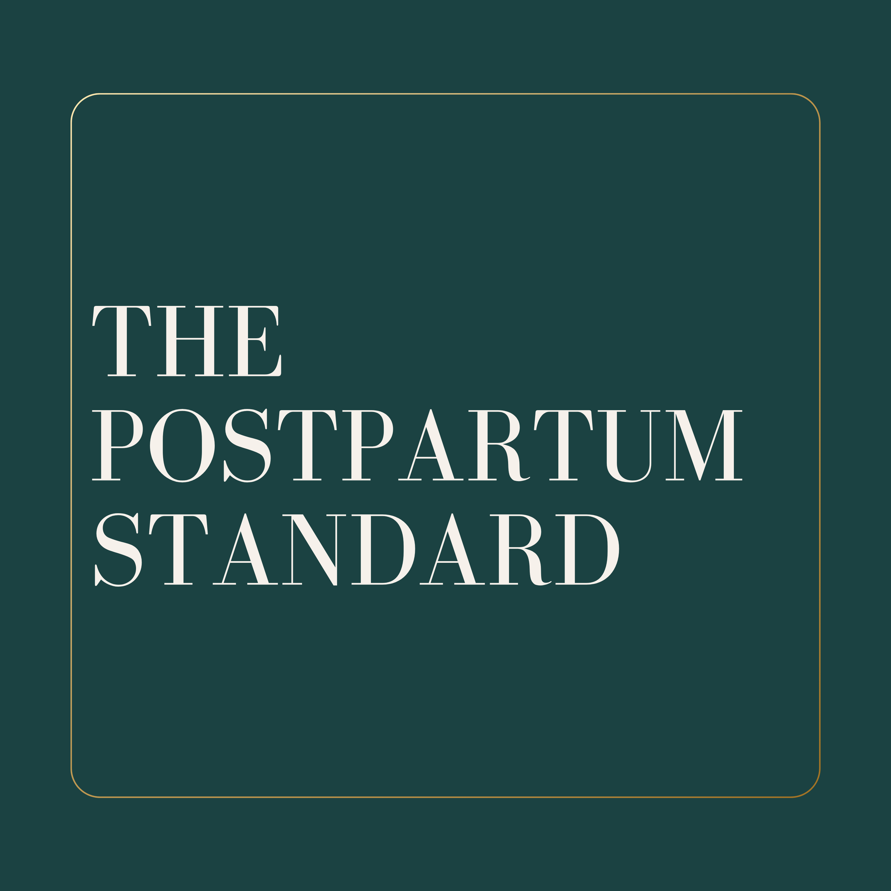 The Postpartum Standard podcast artwork