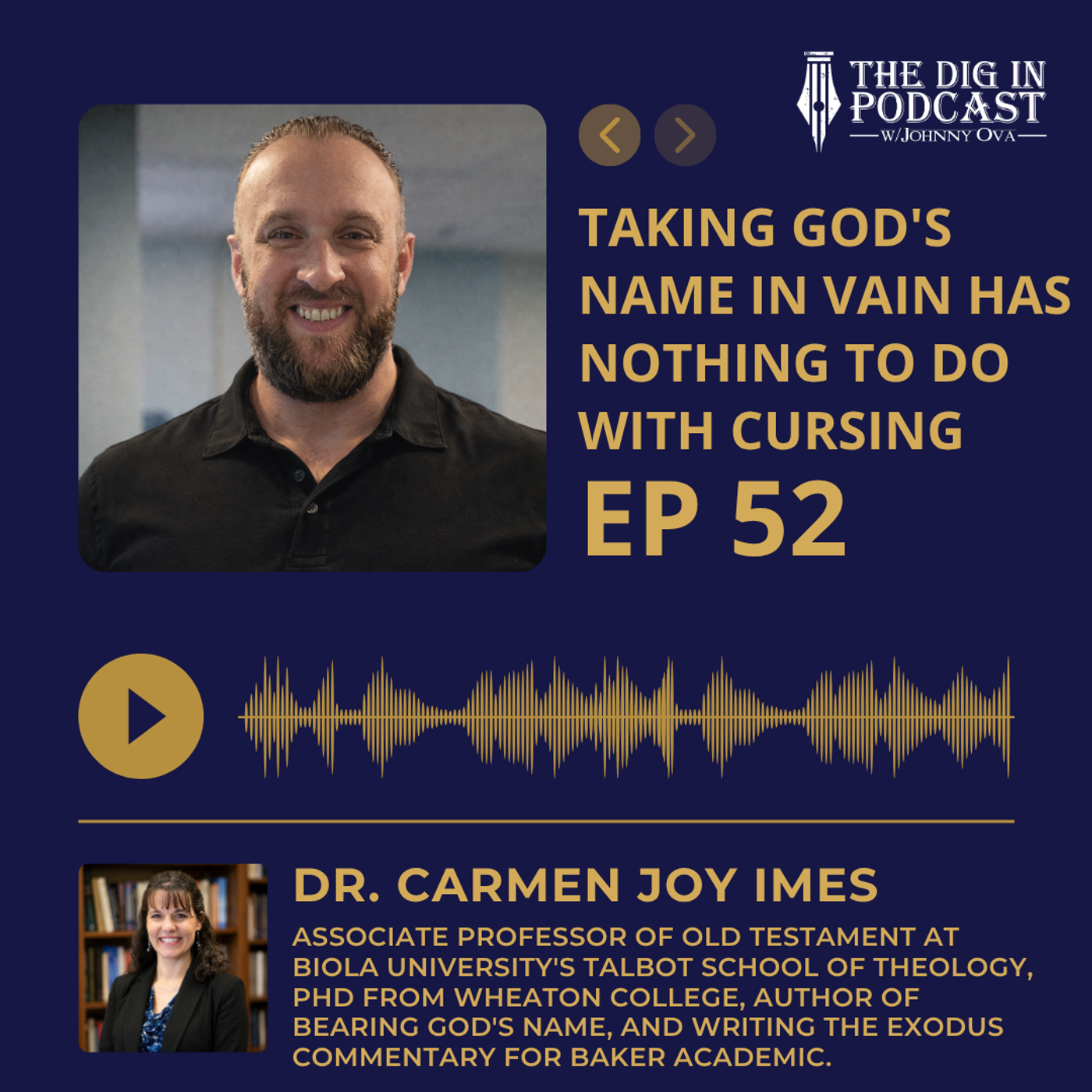 Taking God's Name in Vain Has Nothing to Do With Cursing with Dr. Carmen Joy Imes episode artwork