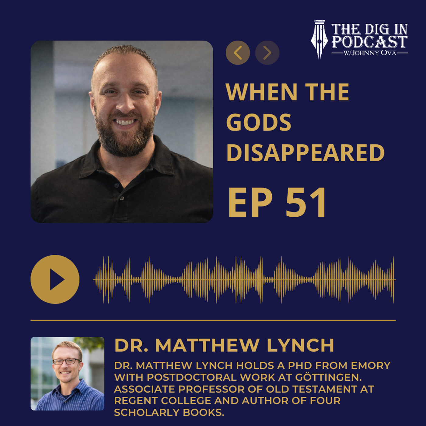 When the Gods Disappeared with Dr. Matthew Lynch episode artwork