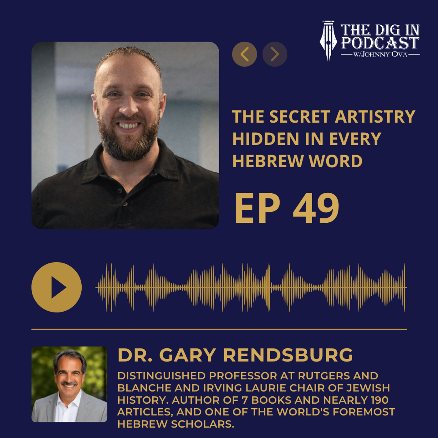 The Secret Artistry Hidden in Every Hebrew Word with Dr. Gary Rendsburg episode artwork