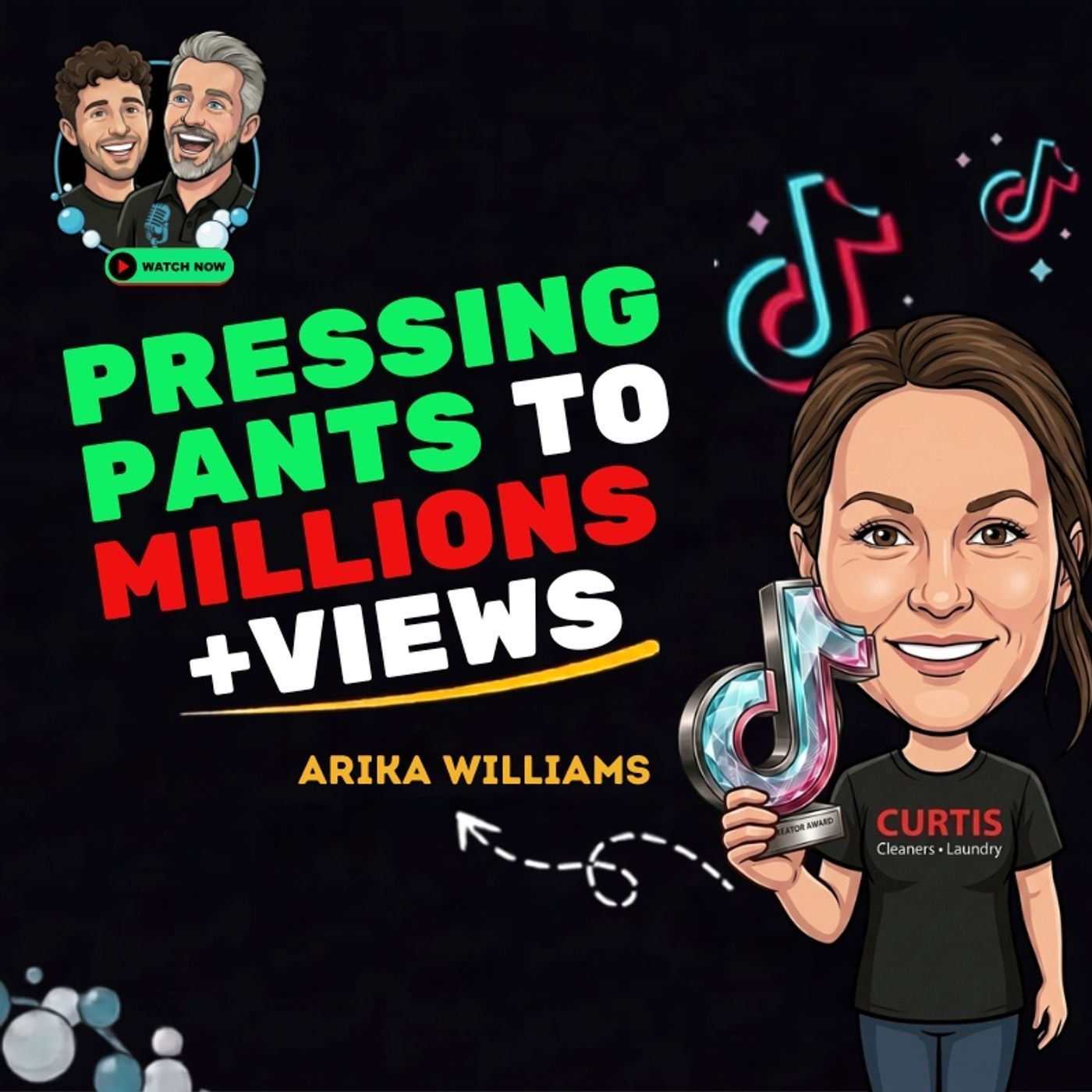 Arika Williams: From Pressing Pants To Millions Of Views episode artwork