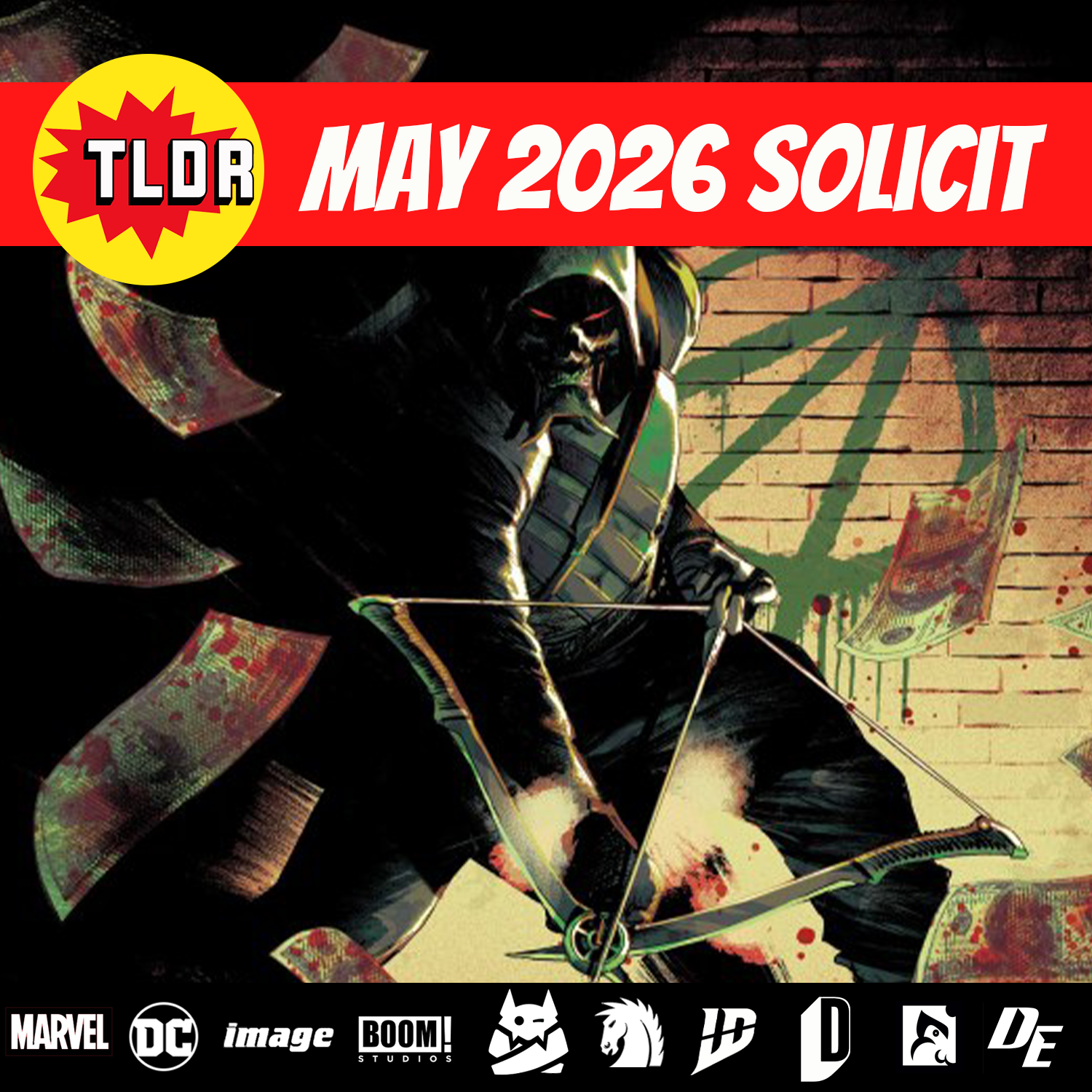 May 2026 Solicit episode artwork