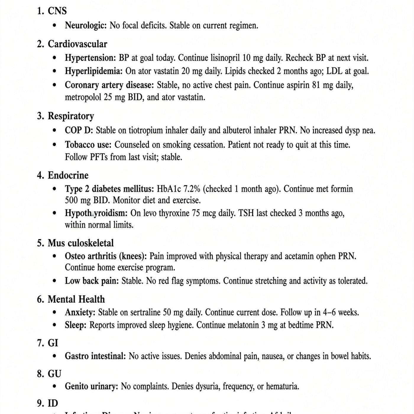 Dr. H's Verbal Hassaboluses: Another Reason I Don't Like The System-Based Note