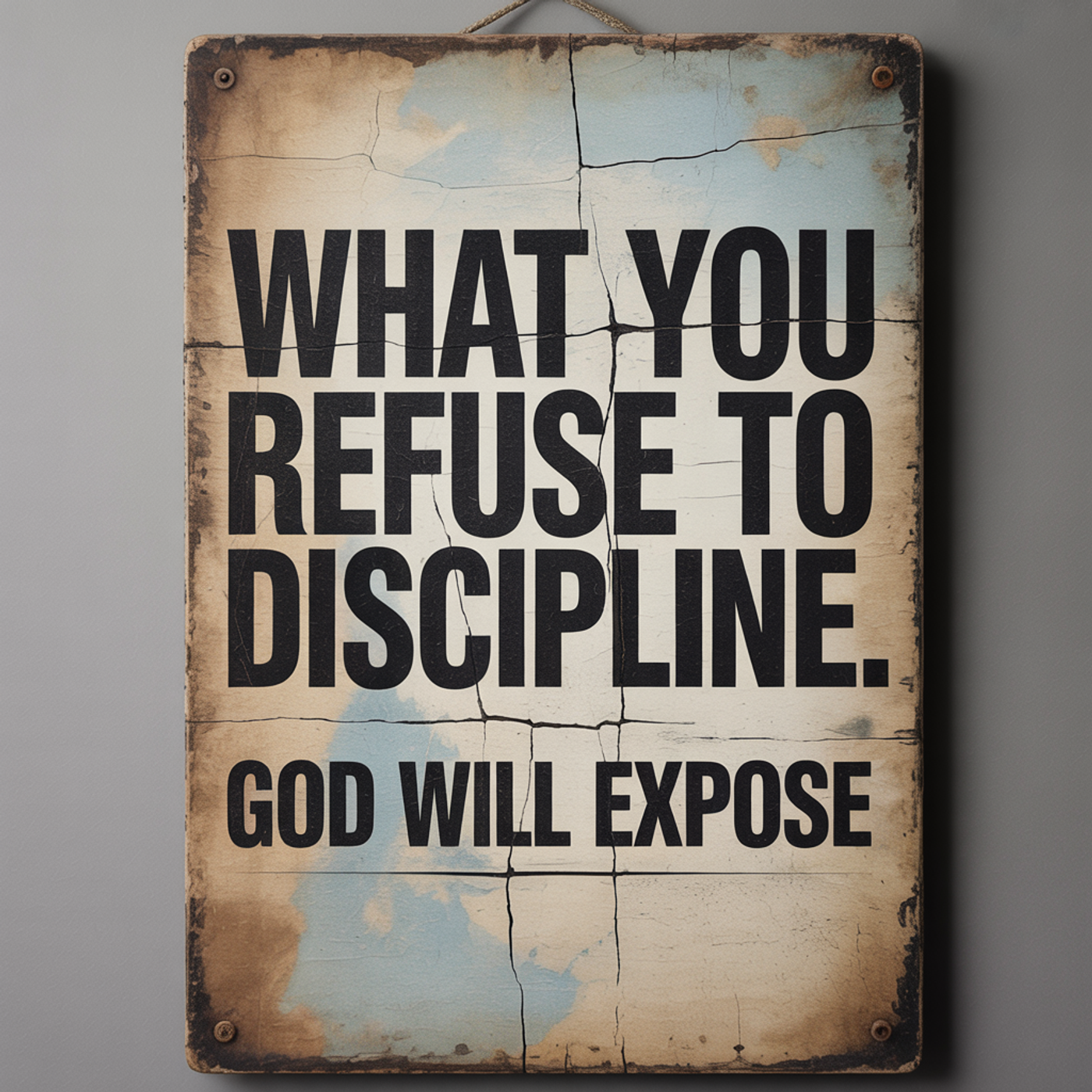 What You Refuse To Discipline God Will Expose episode artwork