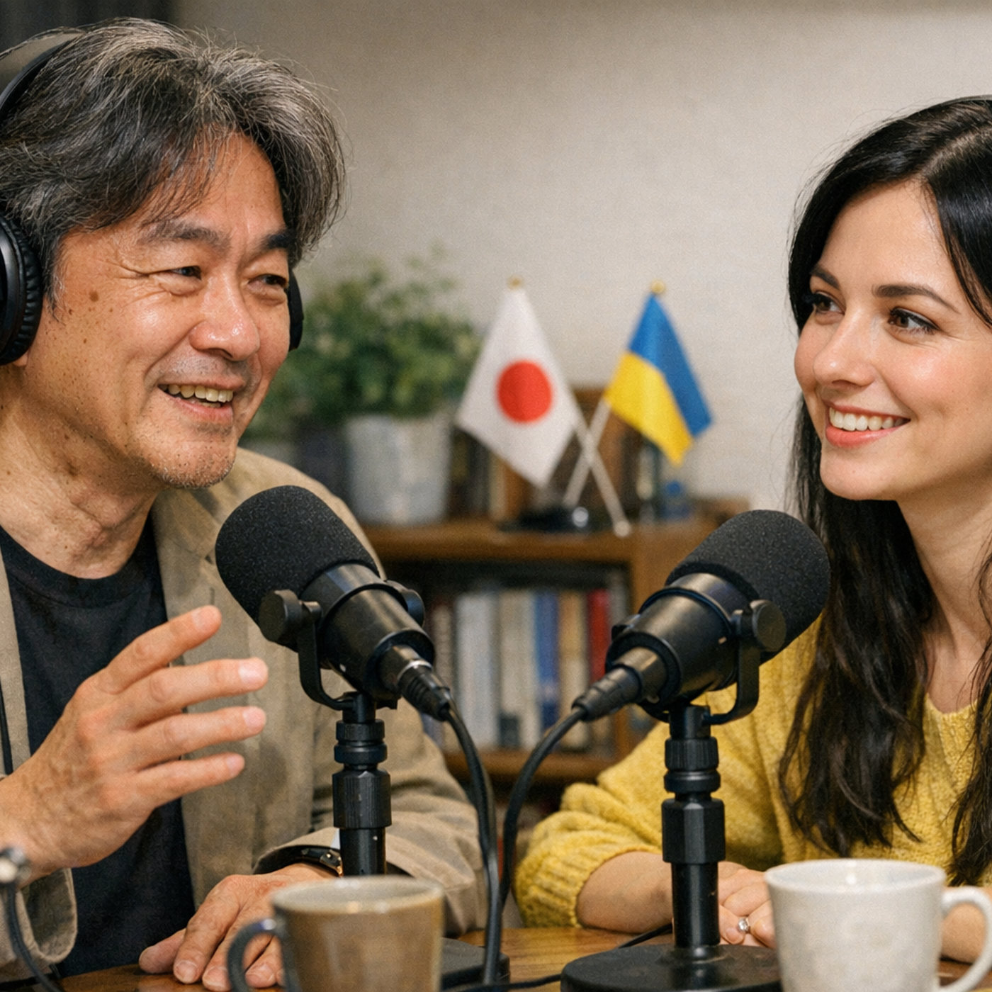 A Real Conversation with a Ukrainian Woman: Work, Hobbies, and Neighbor Conflicts | Japanese Teacher episode artwork