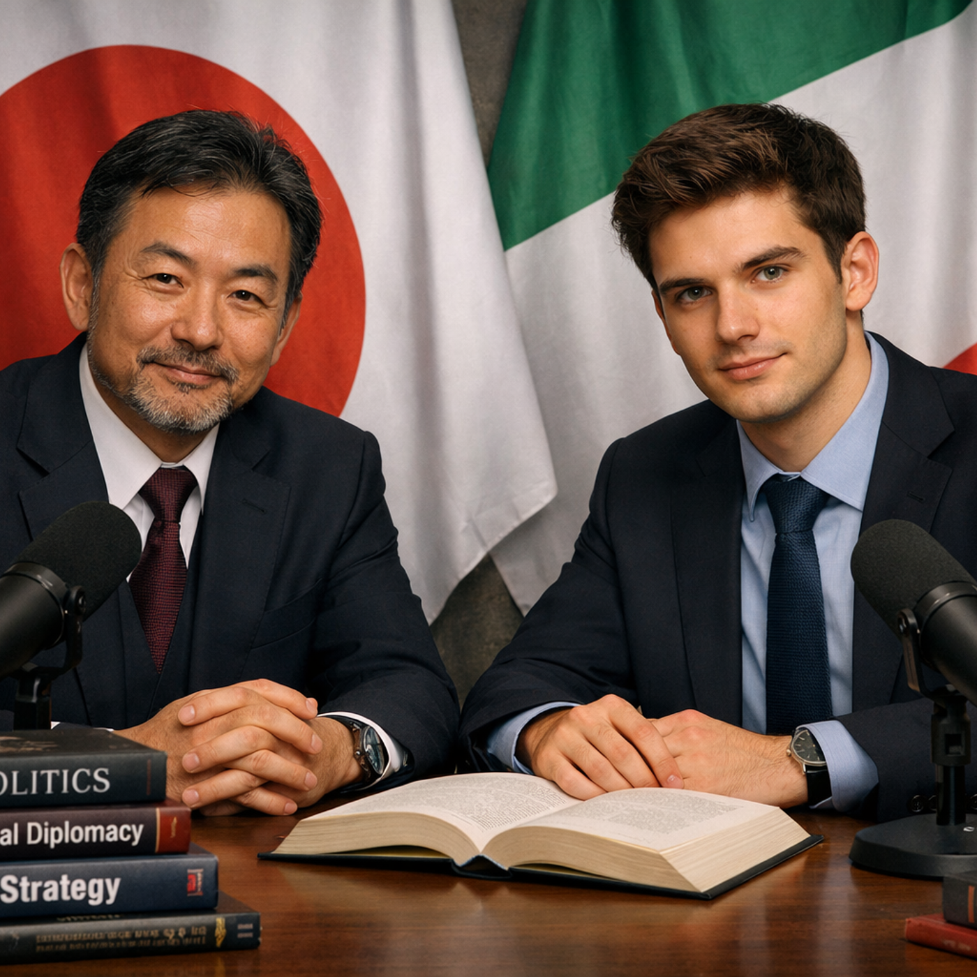 Japanese teacher & Italian student talking his dream, hobbies episode artwork
