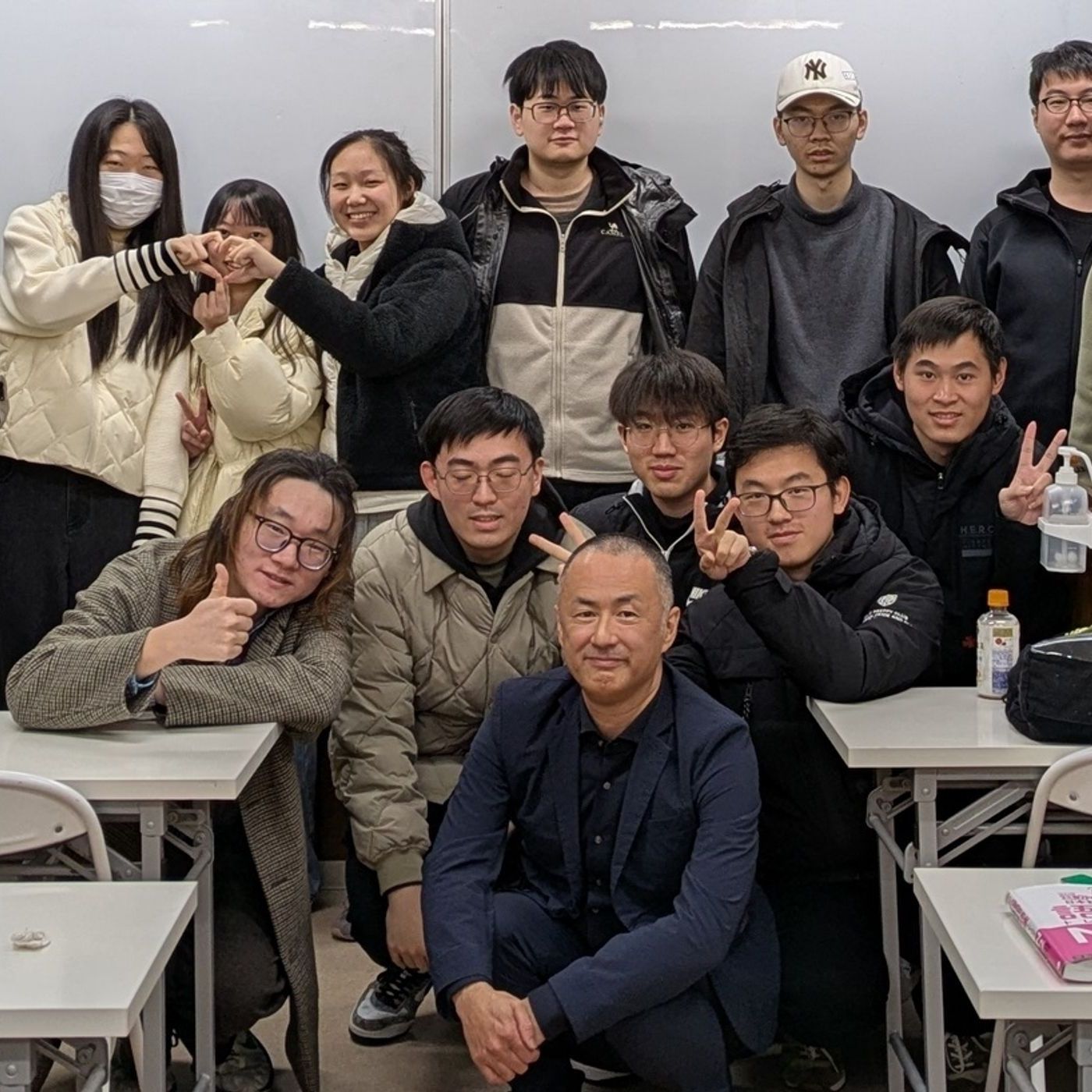 Japanese teacher Shishoh & his students 日语老师示承和他的学生们
