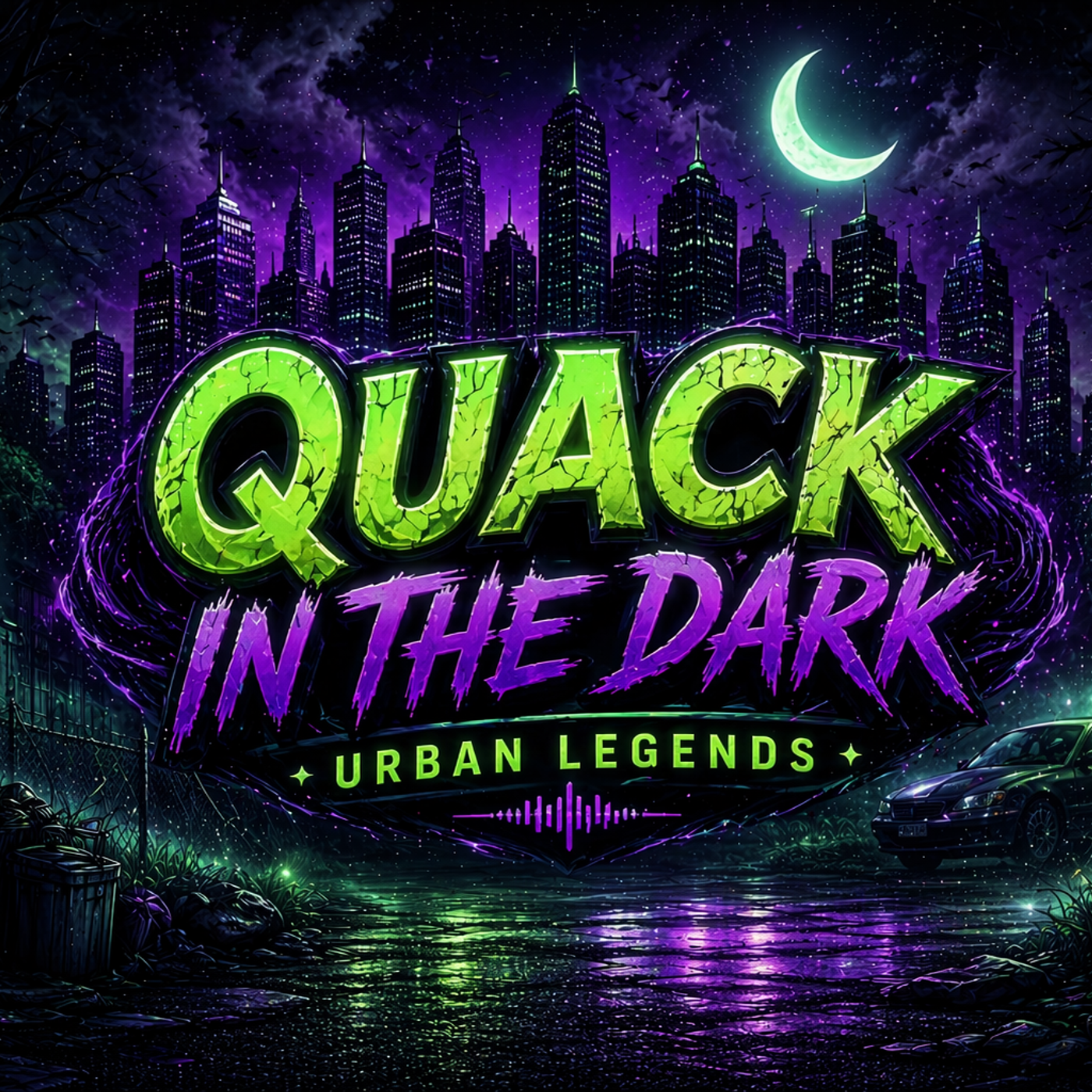 Quack in the dark podcast artwork