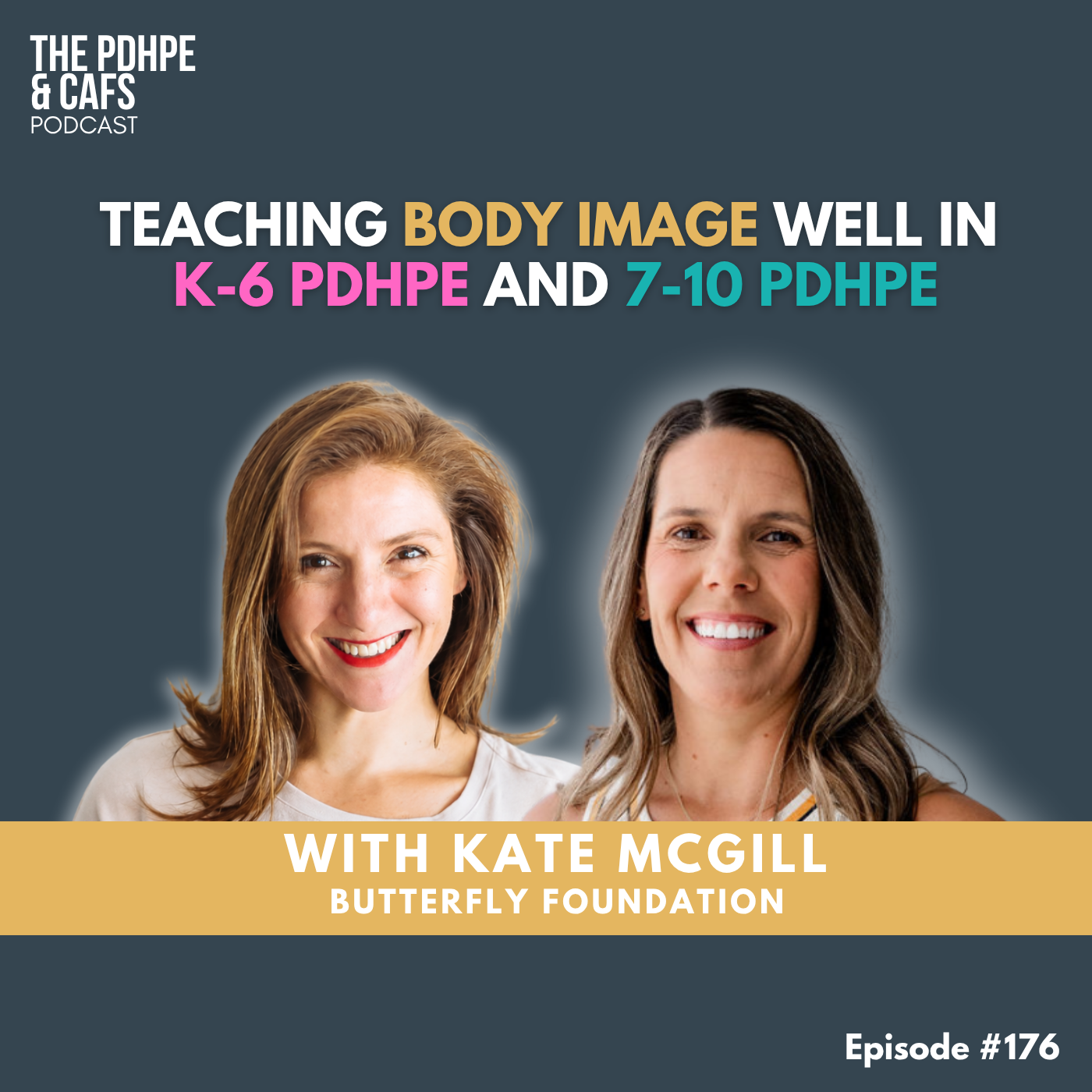 #176 Teaching Body Image Well in K-6 PDHPE and 7-10 PDHPE episode artwork