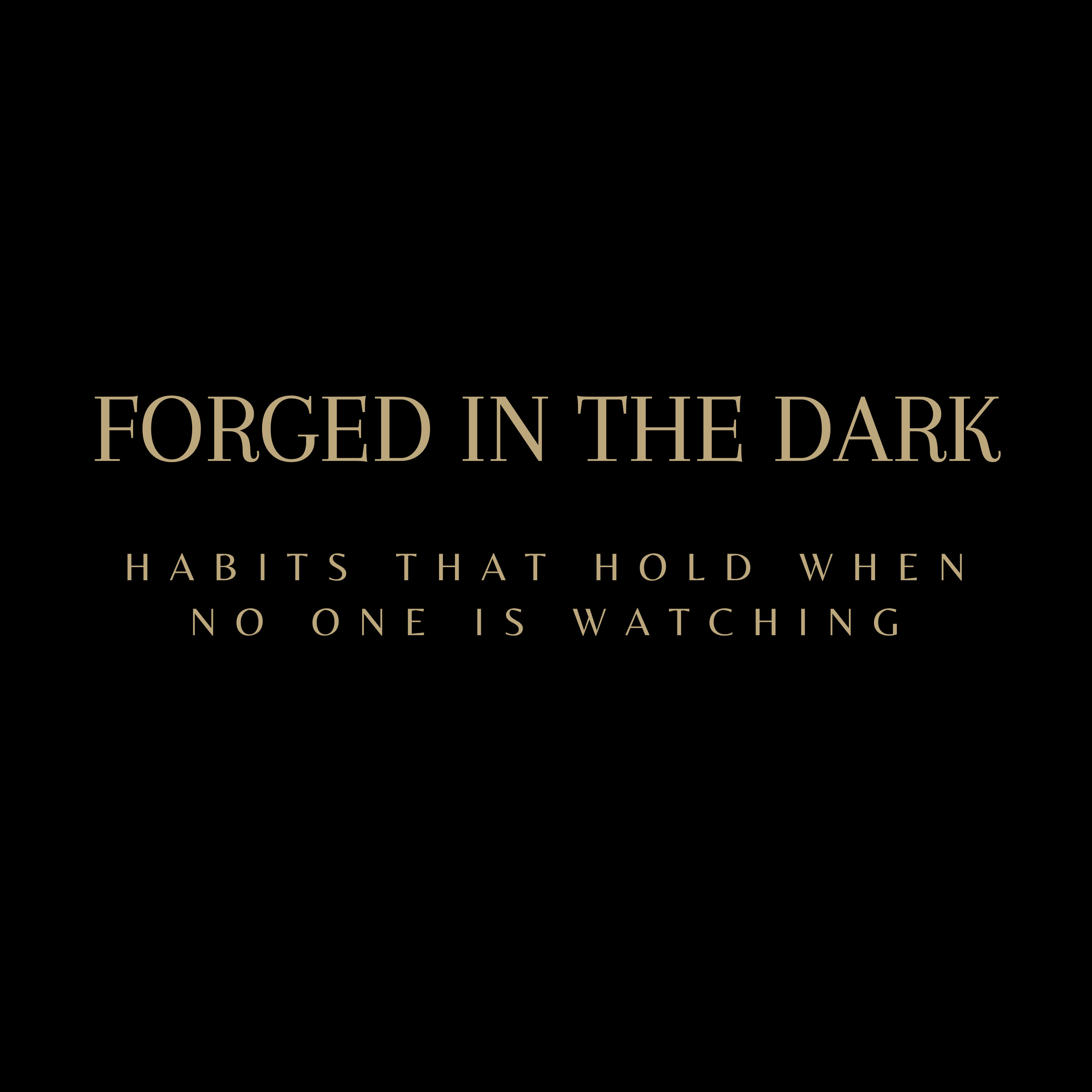 Forged In The Dark