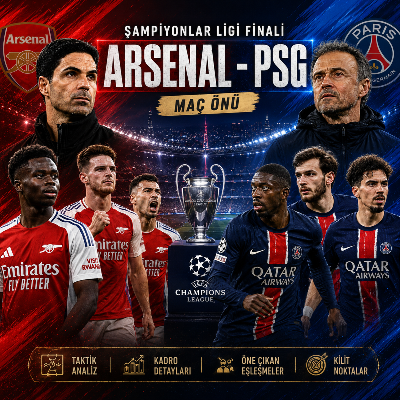 Arsenal - PSG Finali Öncesi Taktik Analiz: Maçı Hangi Detaylar Belirleyecek? episode artwork