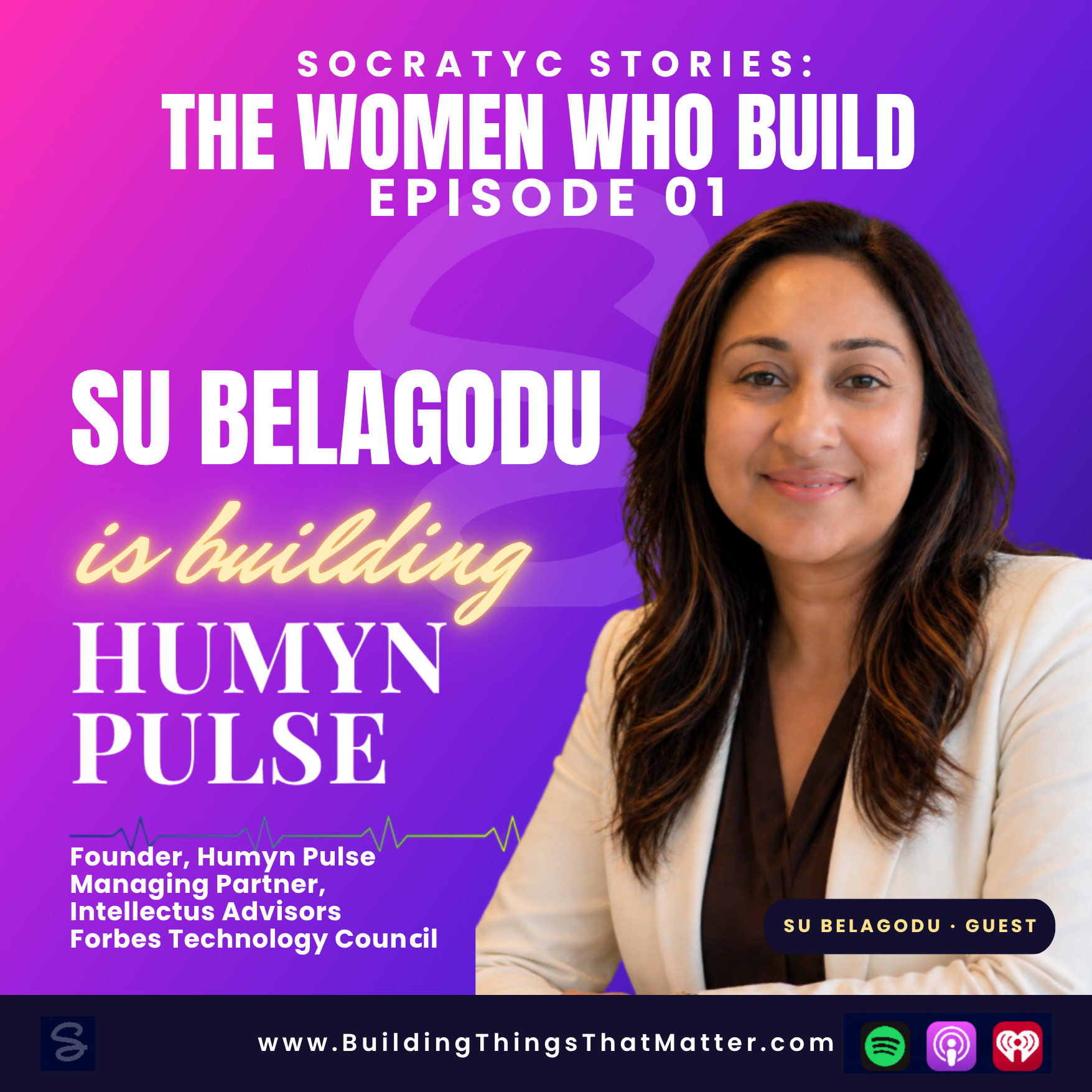 Episode 1: Su Belagodu of Humyn Pulse: Human First for AI Trust and Adoption episode artwork