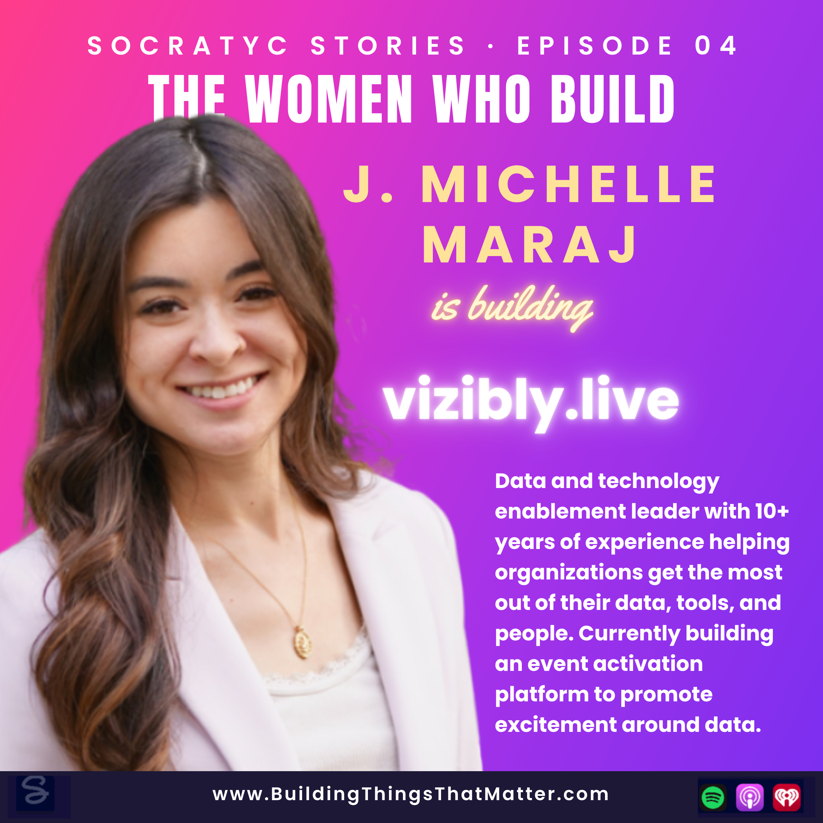 Episode 4:
J. Michelle Maraj- Building the Next Chapter With AI +  Vizibly.Live episode artwork