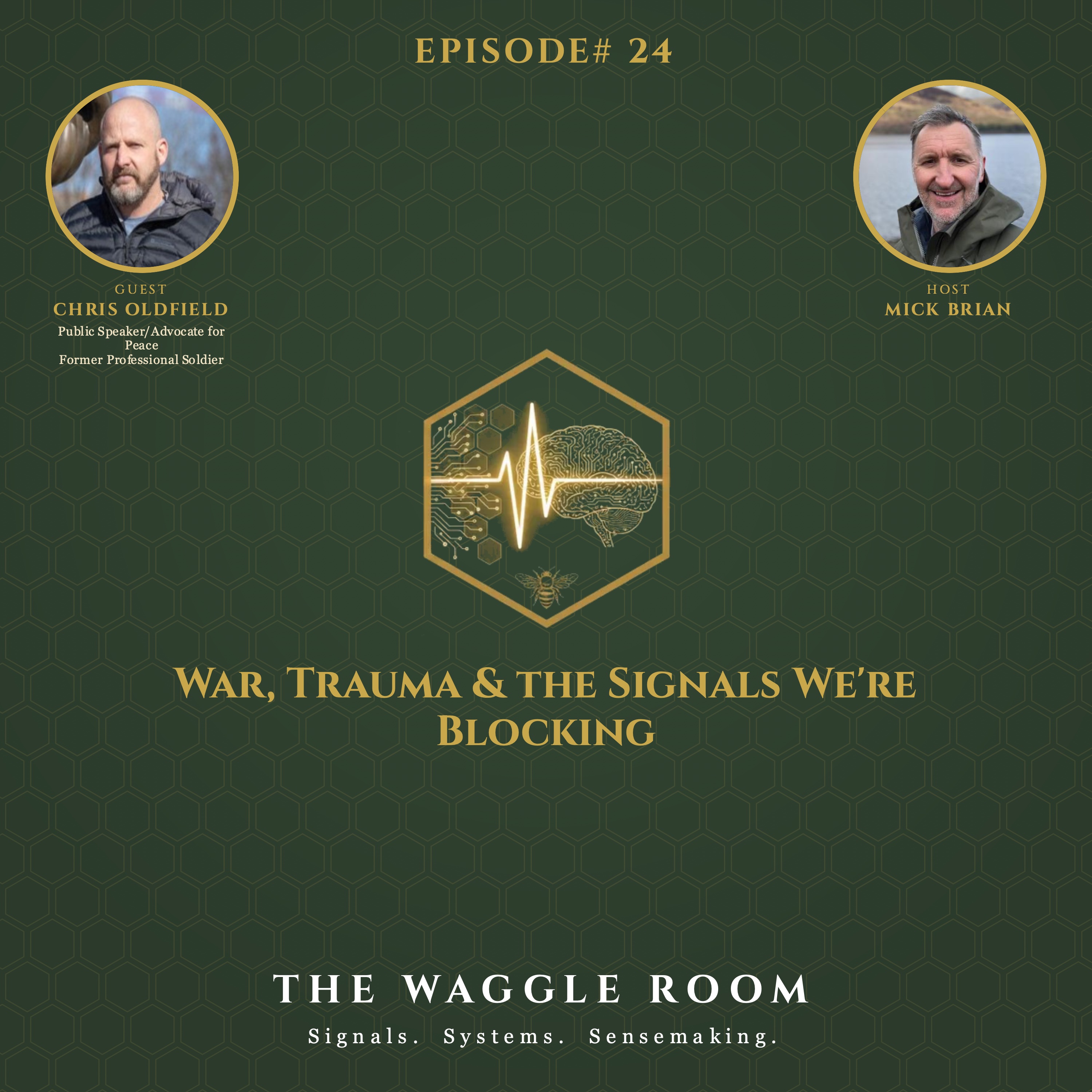 The Waggle Room - Ep 24 - Chris Oldfield - War, Trauma & the Signals We're Blocking episode artwork