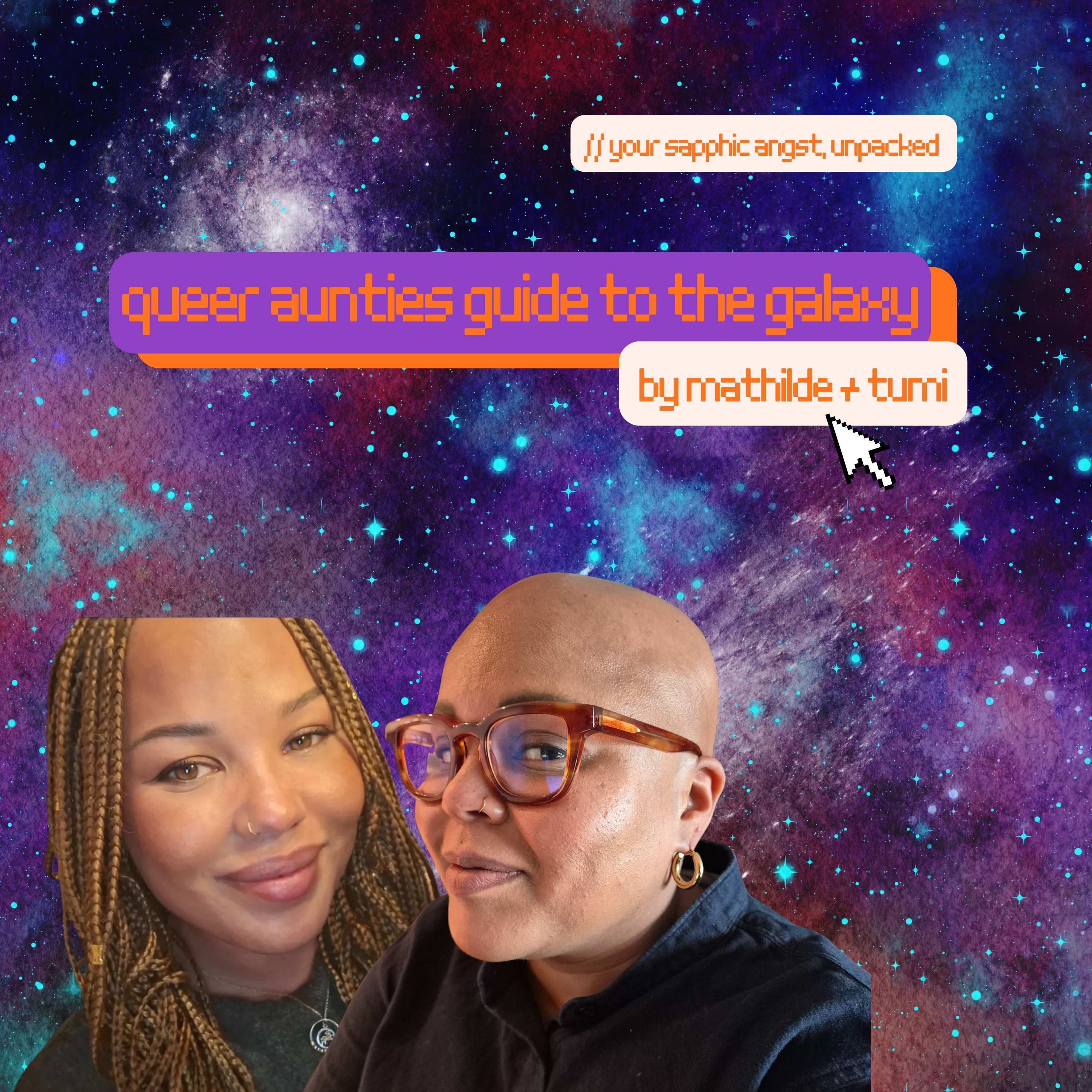 Queer Aunties Guide To The Galaxy podcast artwork