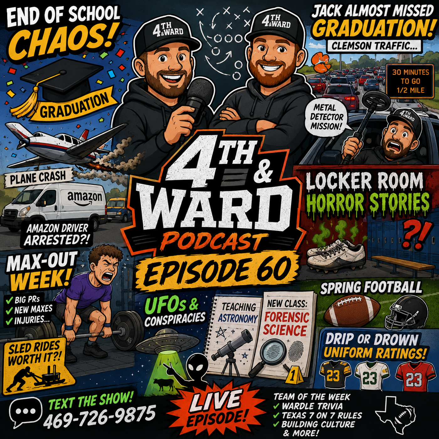 End of School Chaos, UFOs & Locker Room Horror Stories – EP 60 episode artwork