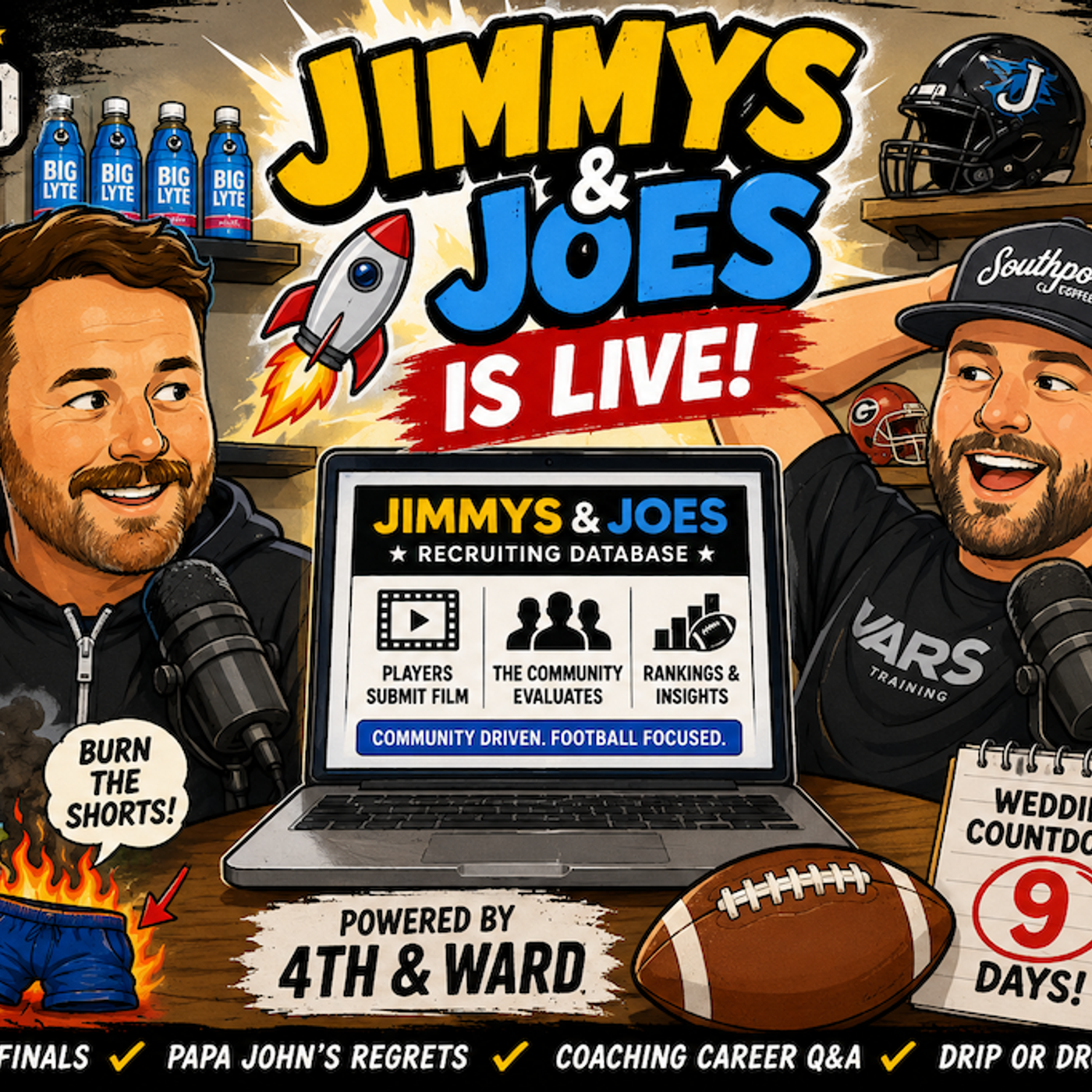 Burn the Shorts! Family Road Trip Disaster & Jimmys & Joes Launch – EP 62 episode artwork
