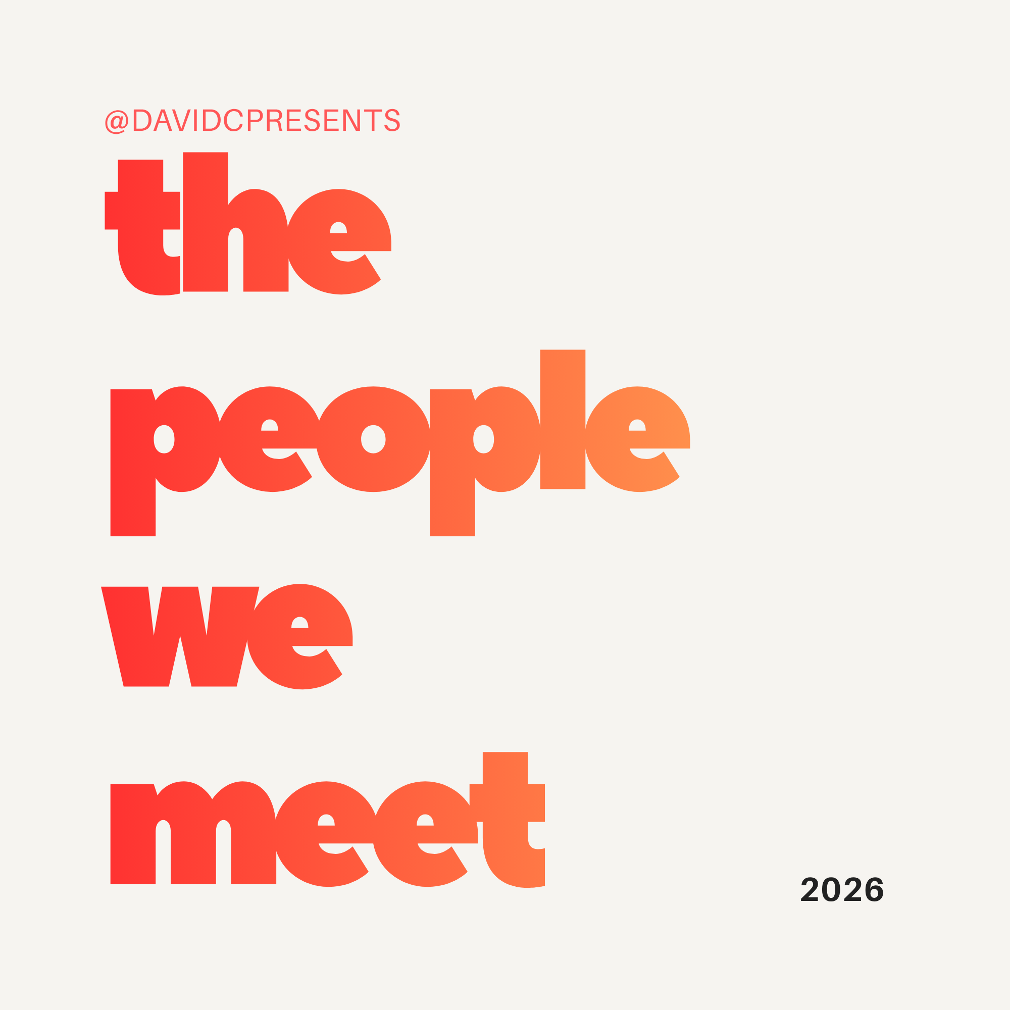 Logo of the podcast The People We Meet Podcast The People We Meet