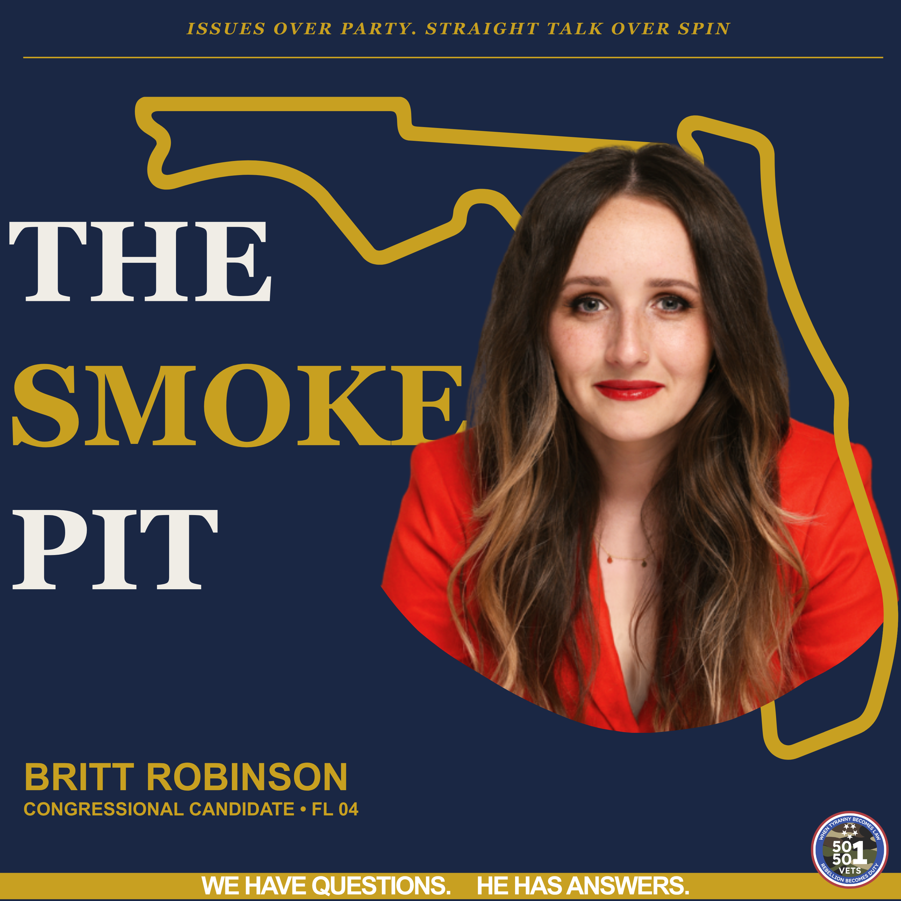 Congressional Candidate Brit Robinson Talks VA Reform, Iran, & Campaign Finance | The Smoke Pit episode artwork