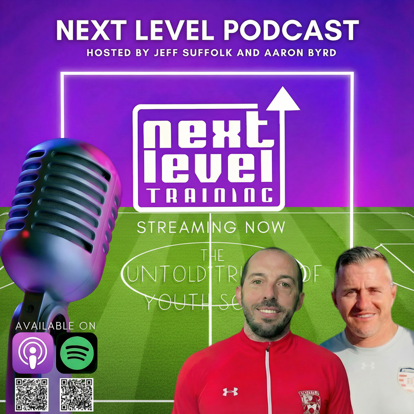 The Next Level Training Soccer Podcast with host Aaron Byrd and Jeff Suffolk