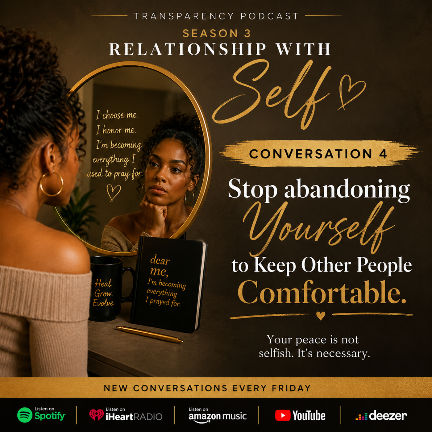 Stop Abandoning Yourself to Keep Other People Comfortable episode artwork