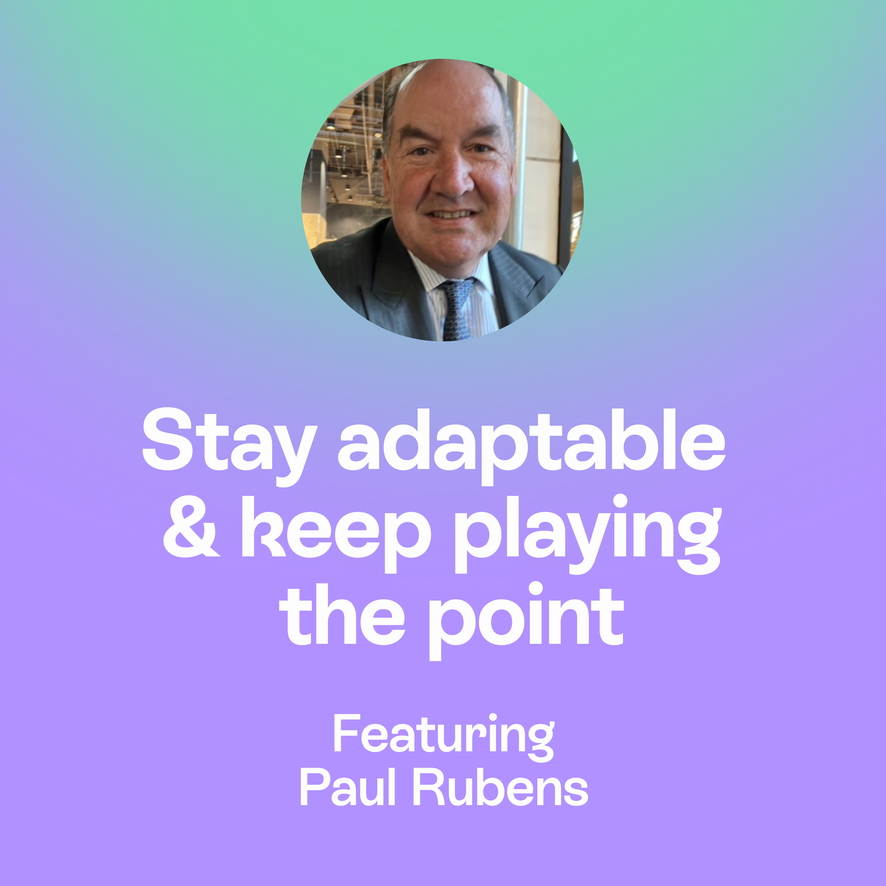 Investment, volatility & don’t let one point define the match | Paul Rubens episode artwork
