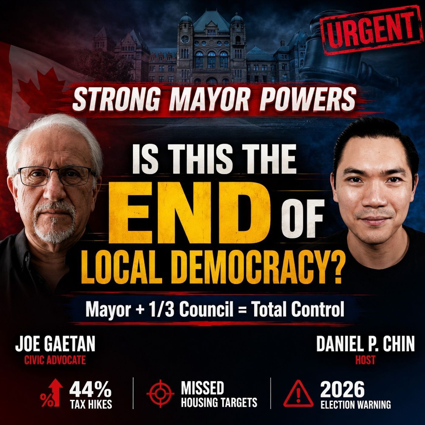 Strong Mayor Powers: Is This the End of Local Democracy? Joe Gaetan | The Chin Podcast episode artwork